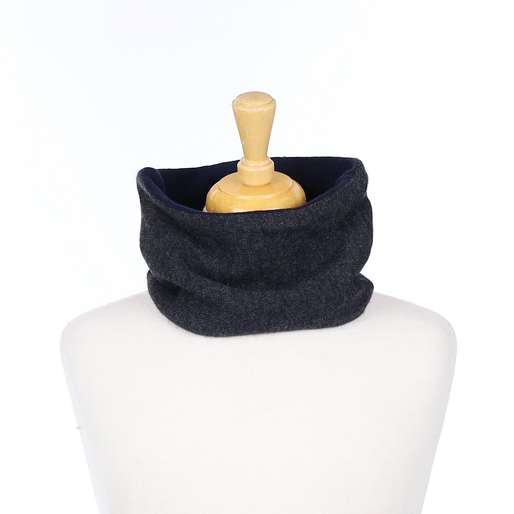 Charcoal Grey and Navy Neck Warmer