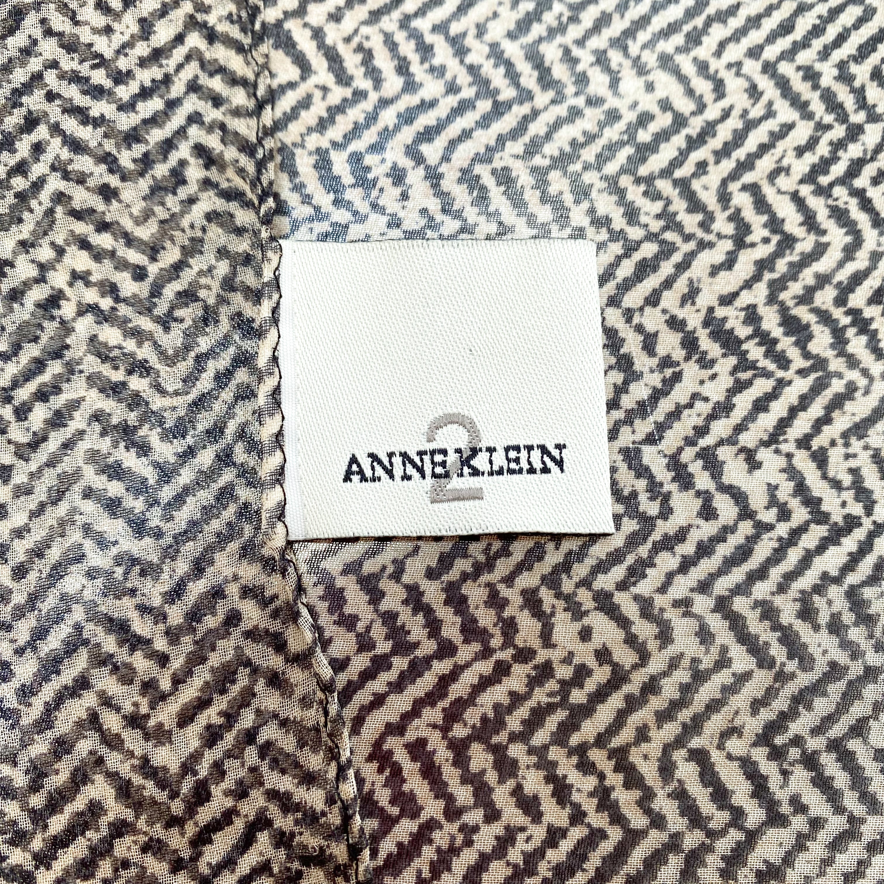 Anne Klein Pussy Bow Silk Scarf