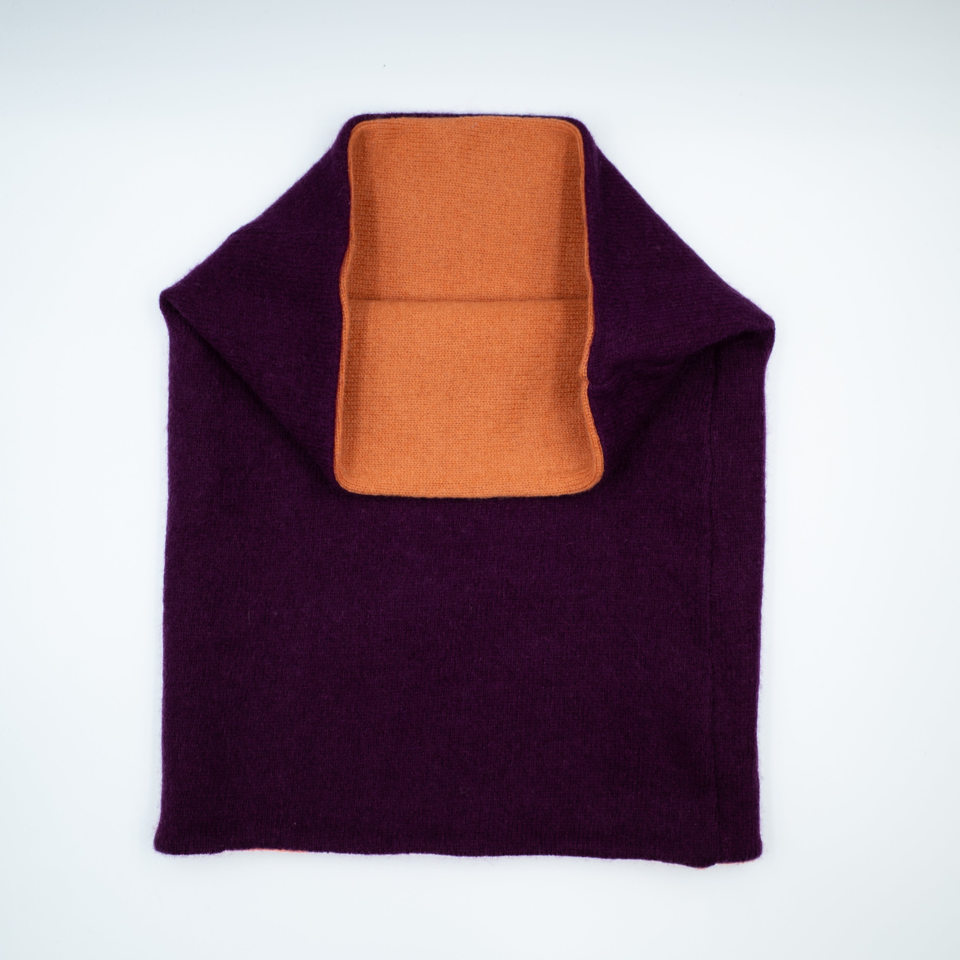 Mulberry and Orange Luxury Double Layered Snood