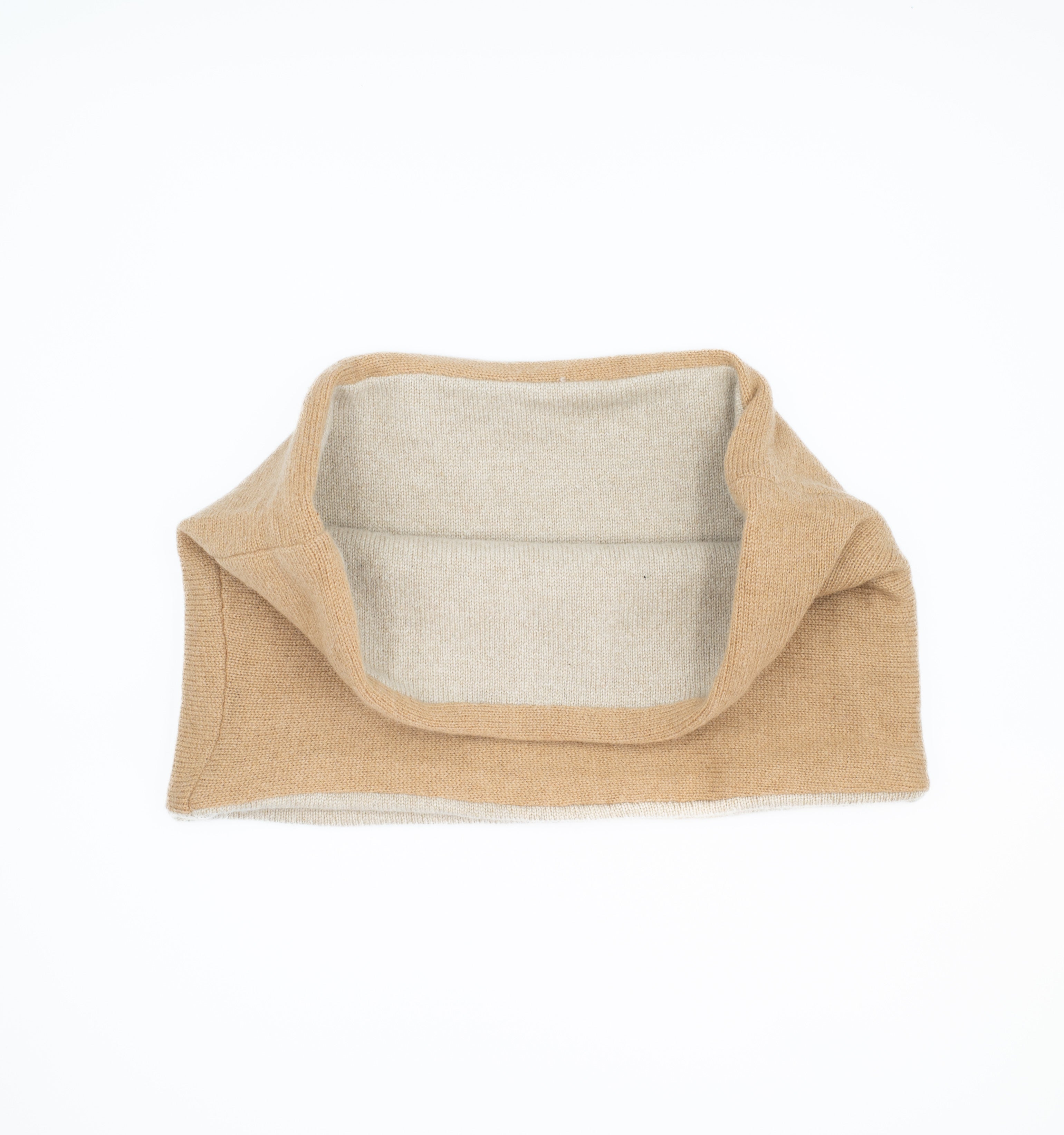 Camel and Oatmeal Neck Warmer