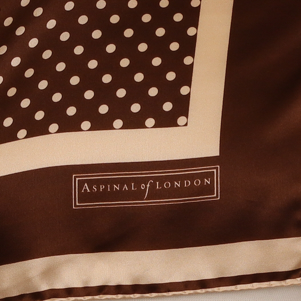 Brand New Boxed Aspinal Silk Scarf