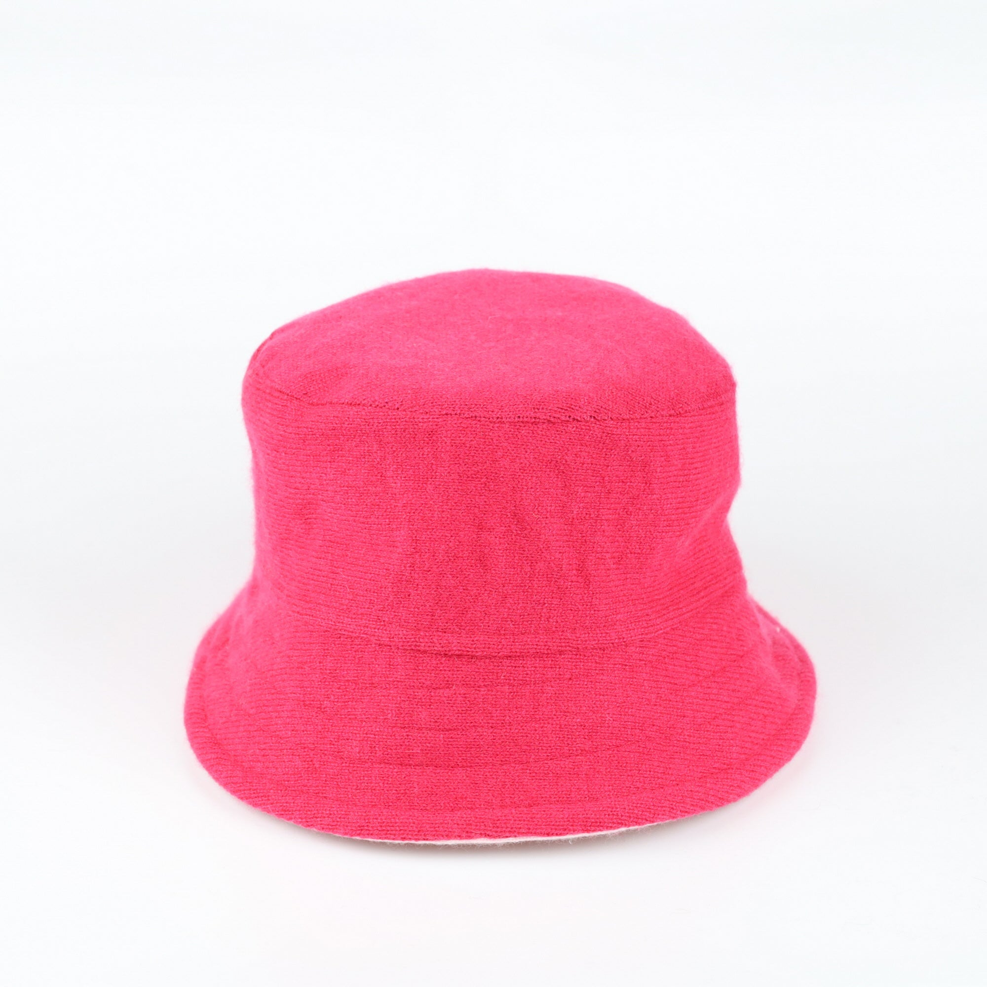 Shell Pink Reversible Cashmere Bucket Hat Medium