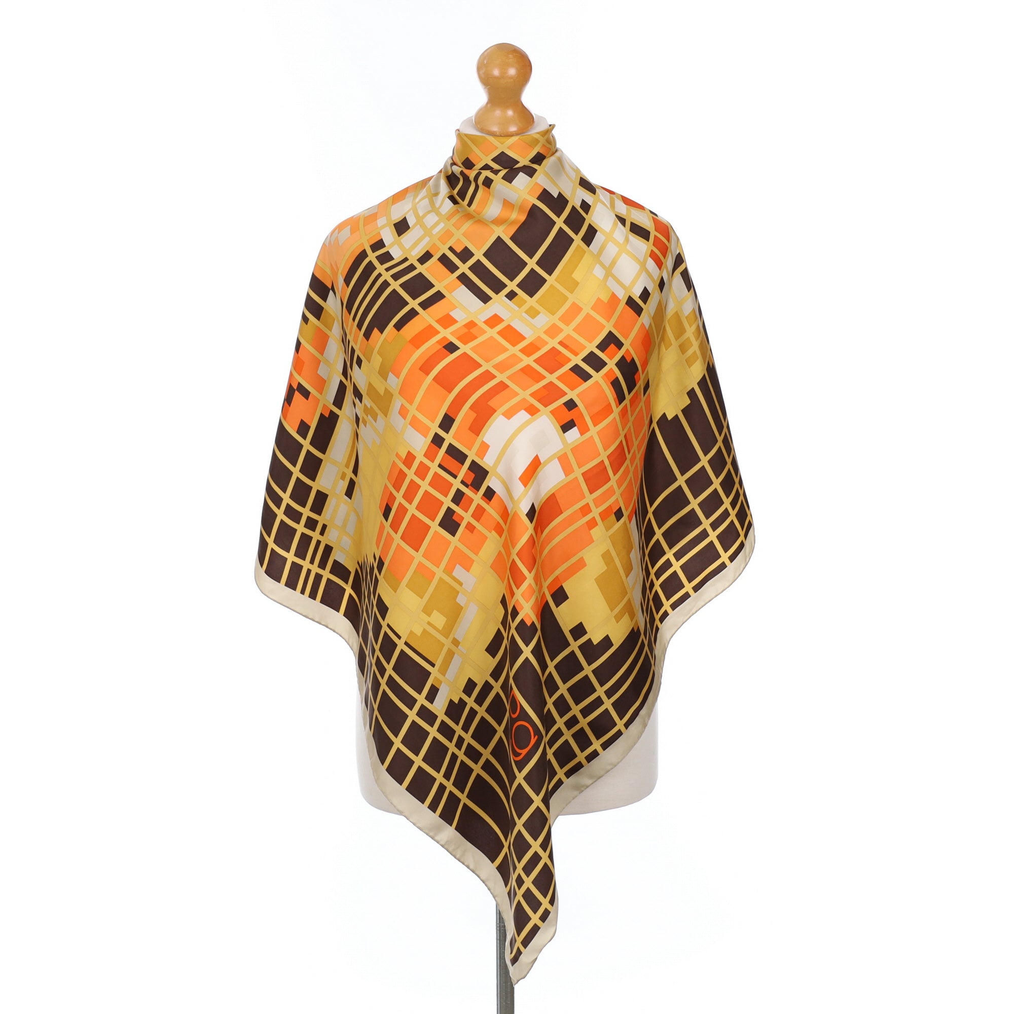 Purification Garcia Abstract Floral Silk Scarf