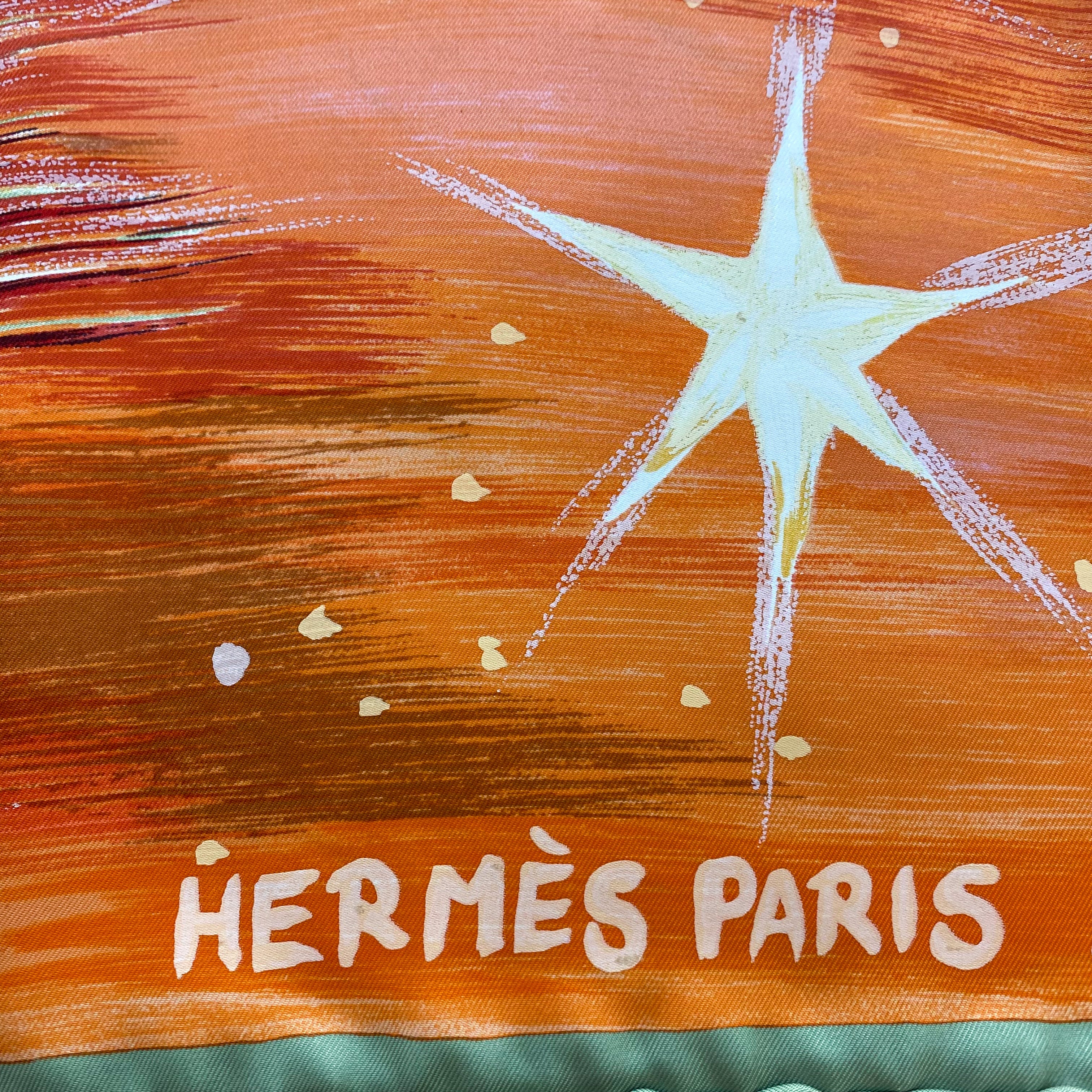 Brand New Hermès Boxed Feux Du Ciel Silk Scarf