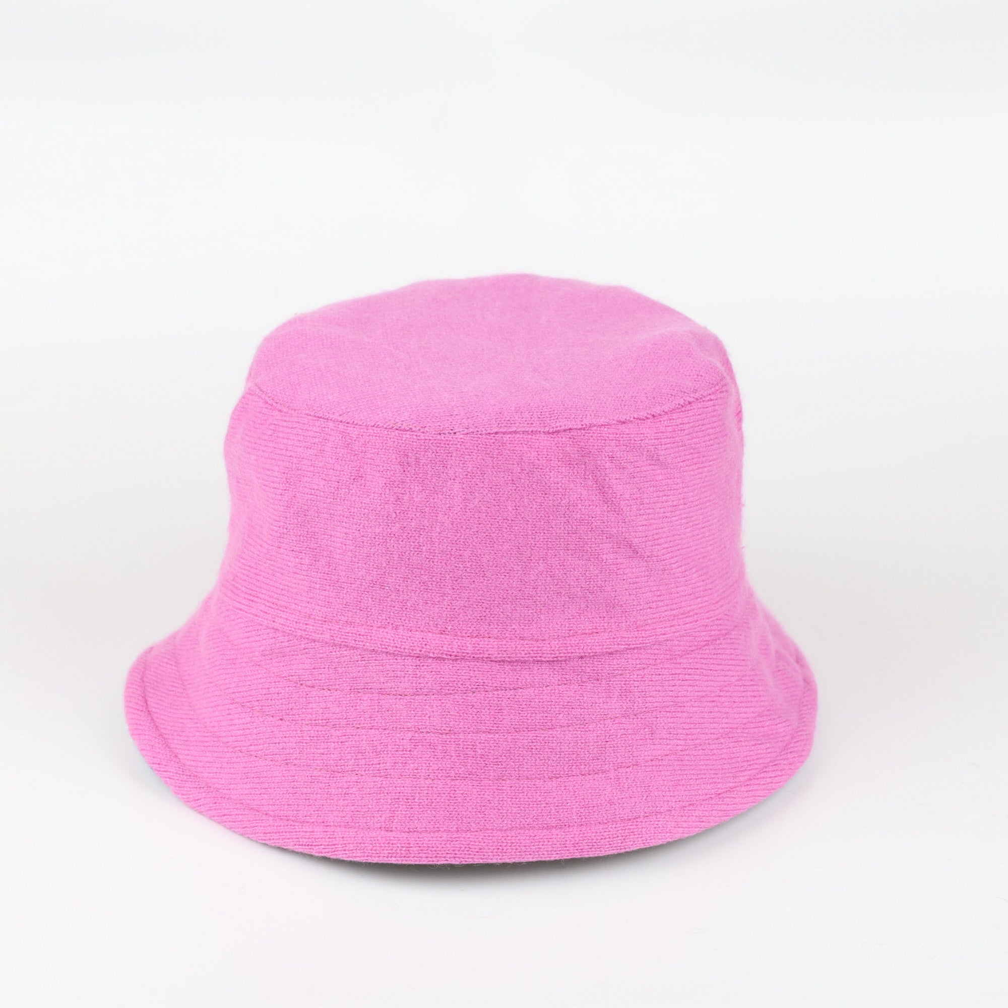 Mauve Pink Reversible Cashmere Bucket Hat Small