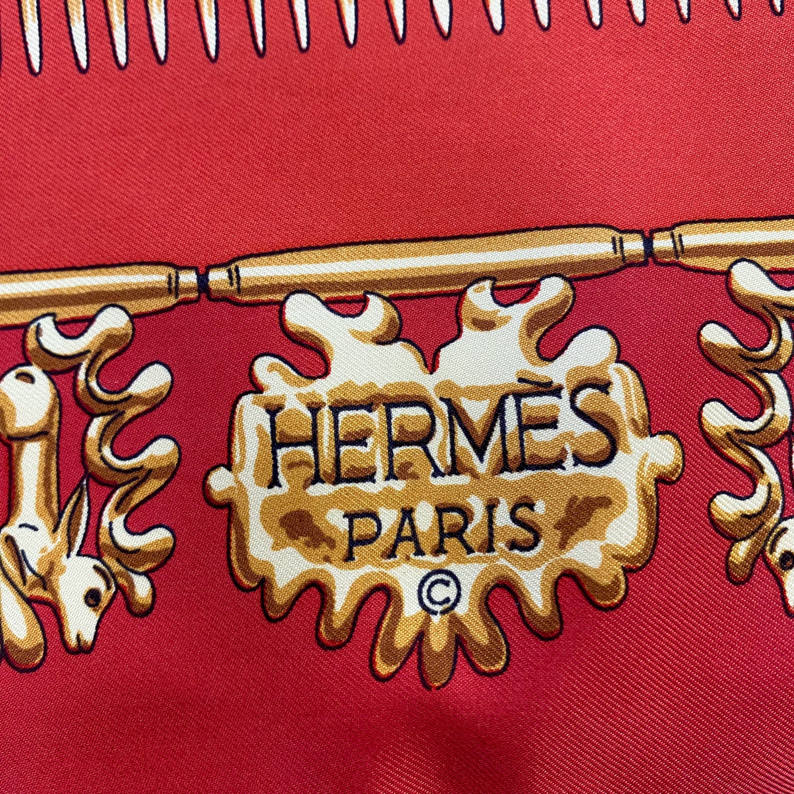 Boxed Hermès Les Cavaliers D’or Silk Scarf