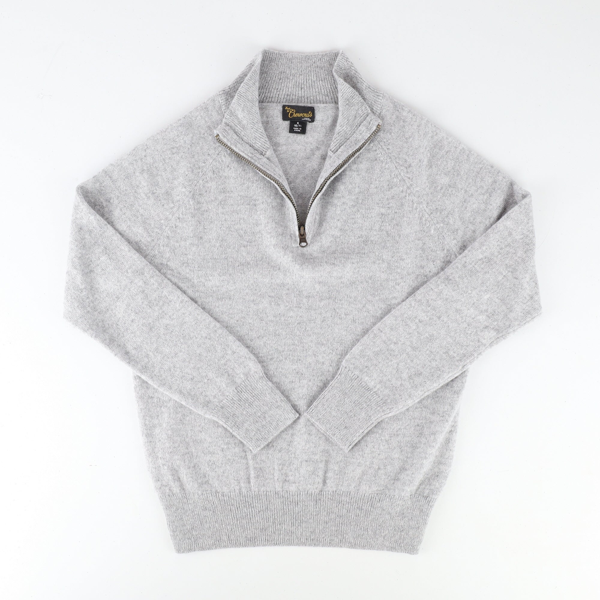 Children’s Smoke Grey Quarter Zip Jumper Age 7-8