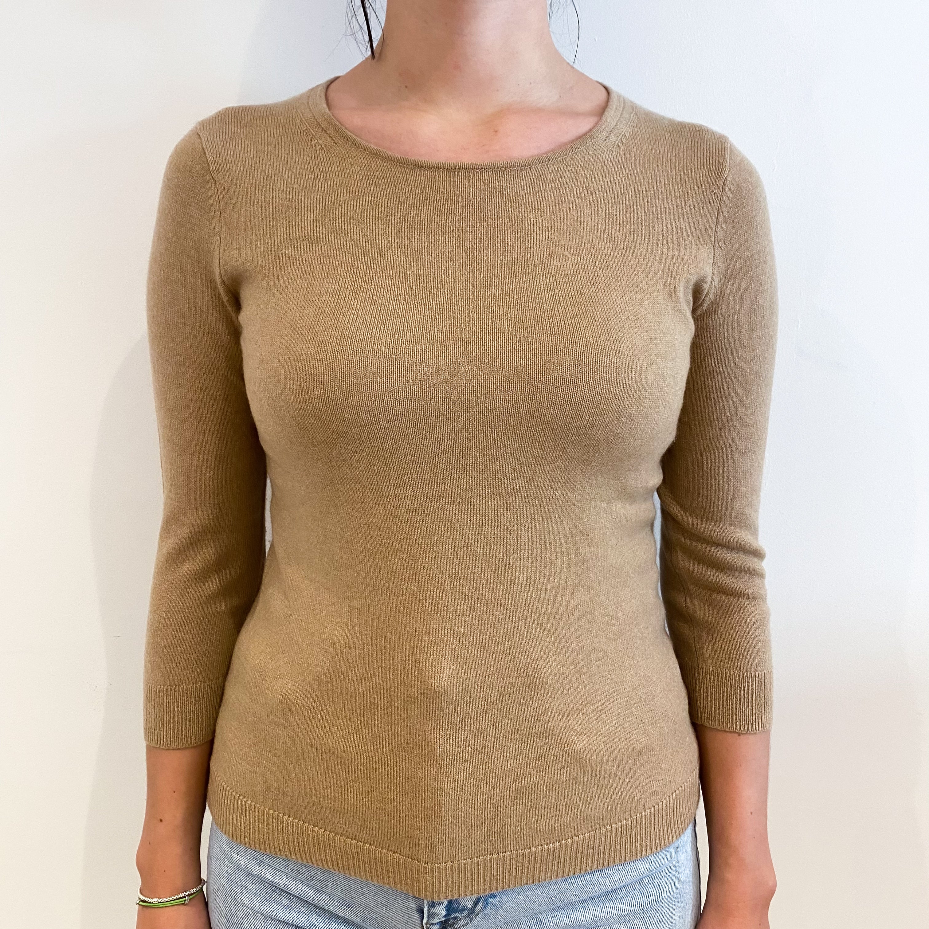 Caramel Crew Neck Jumper Small