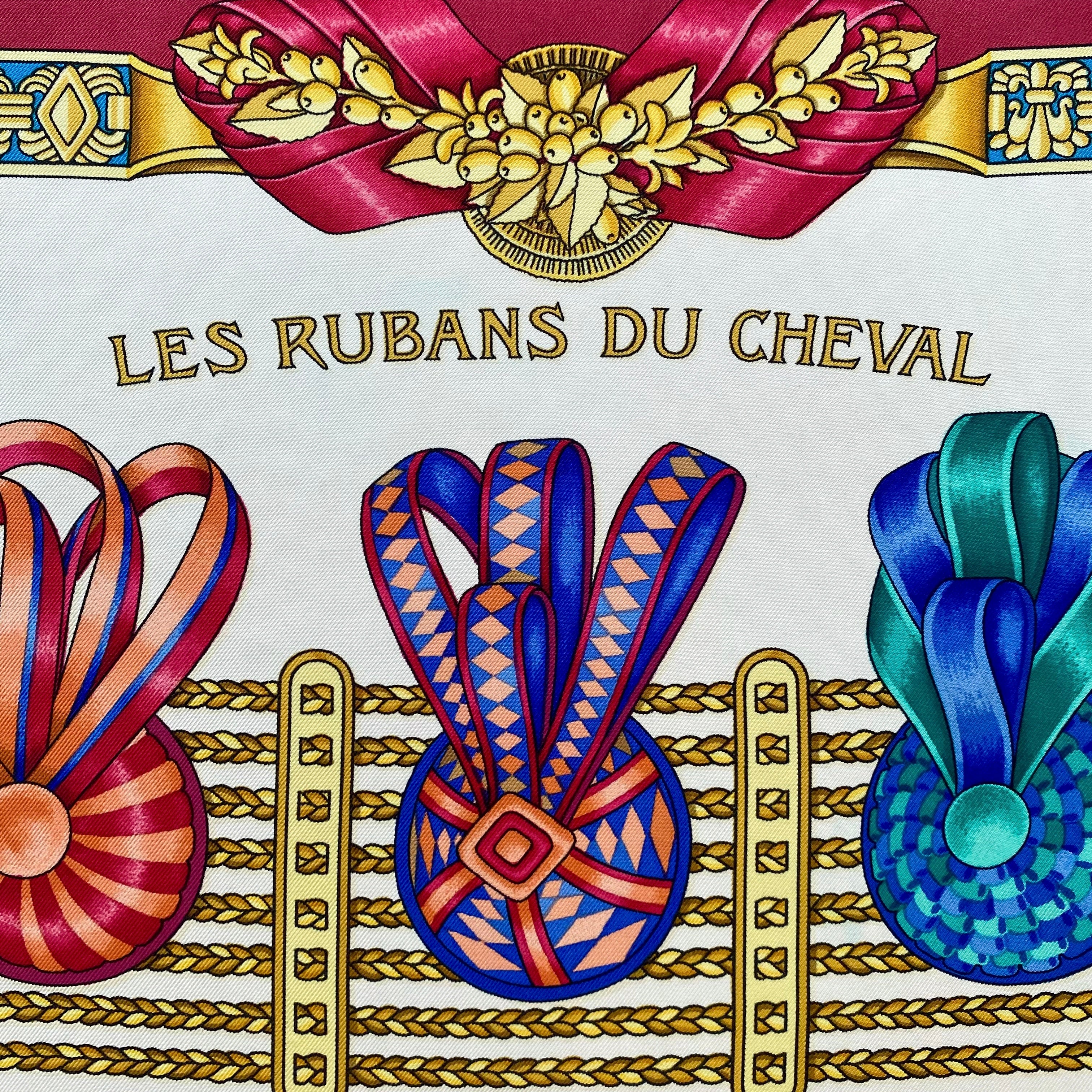 Hermès Les Rubans Du Cheval Silk Scarf