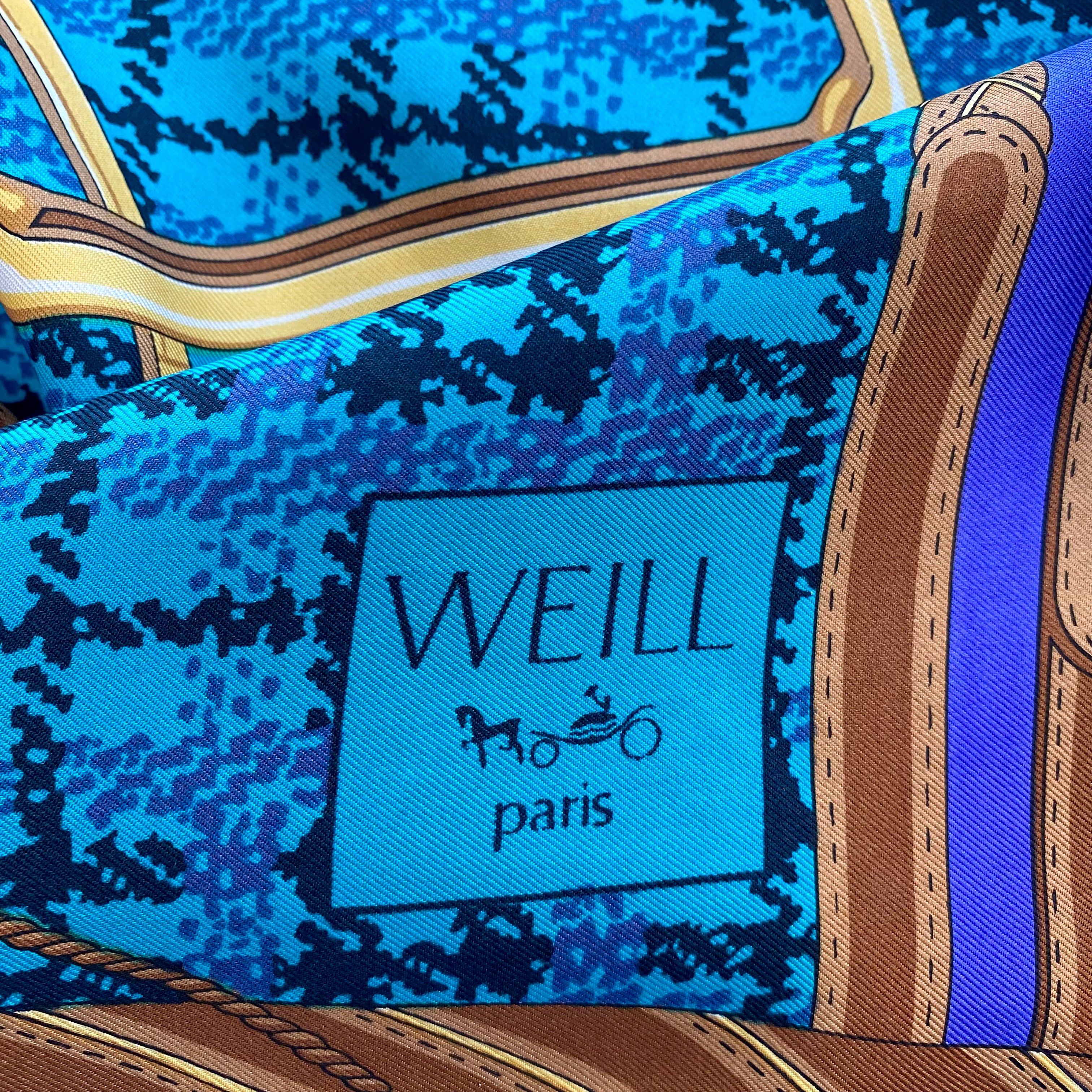 Weill Paris Vintage Silk Scarf