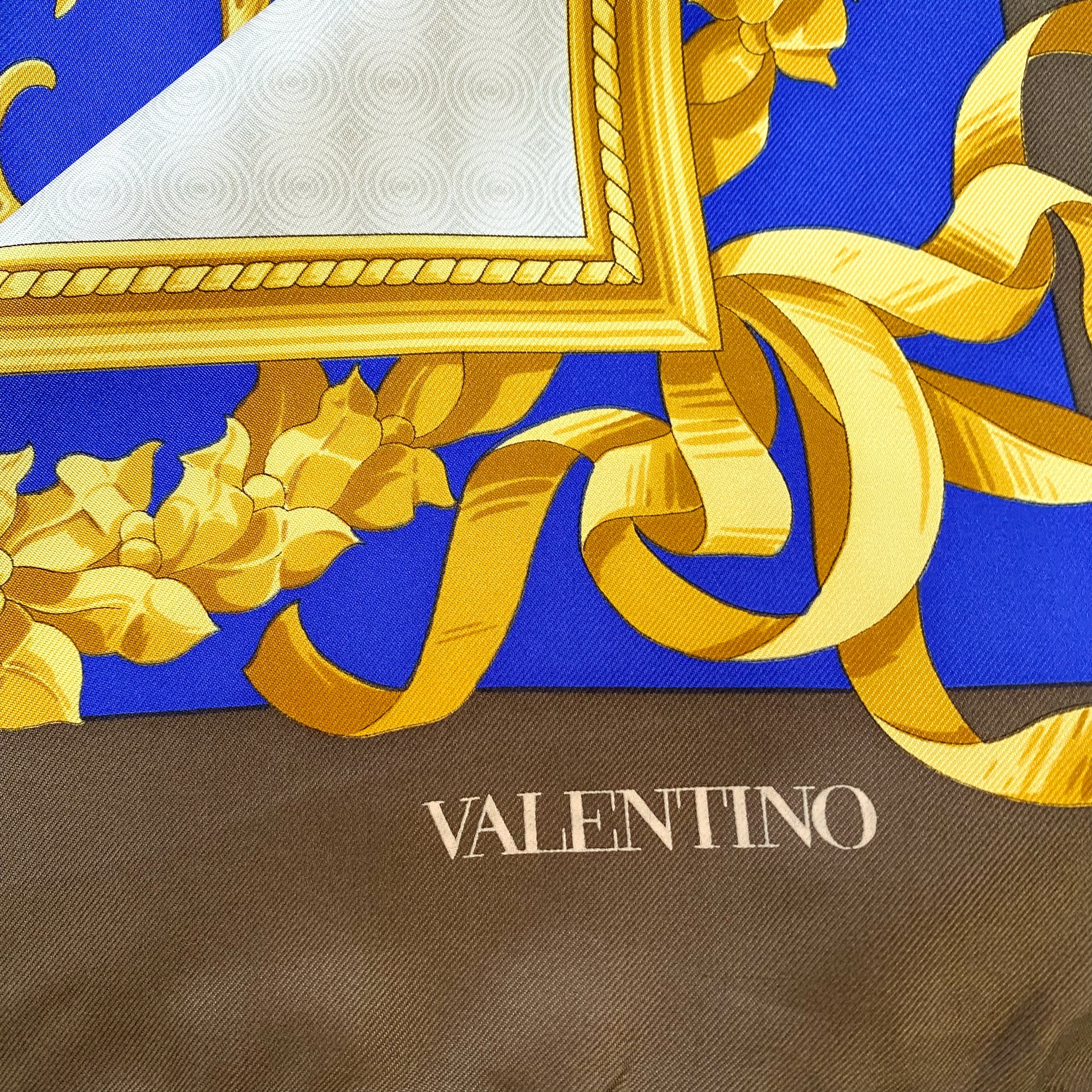 Valentino Baroque Designer Silk Scarf