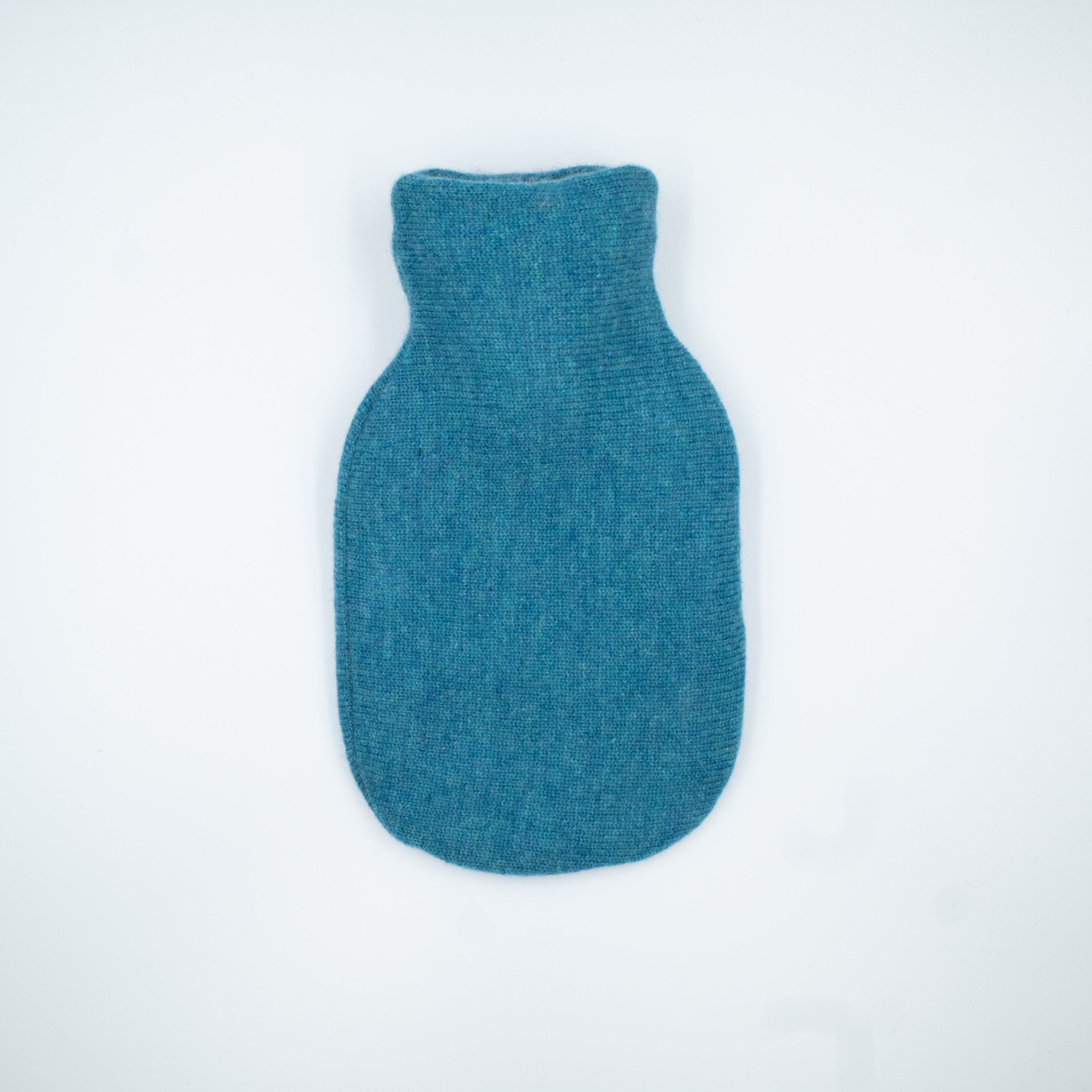 Teal Blue Cashmere Small Hot Water Bottle