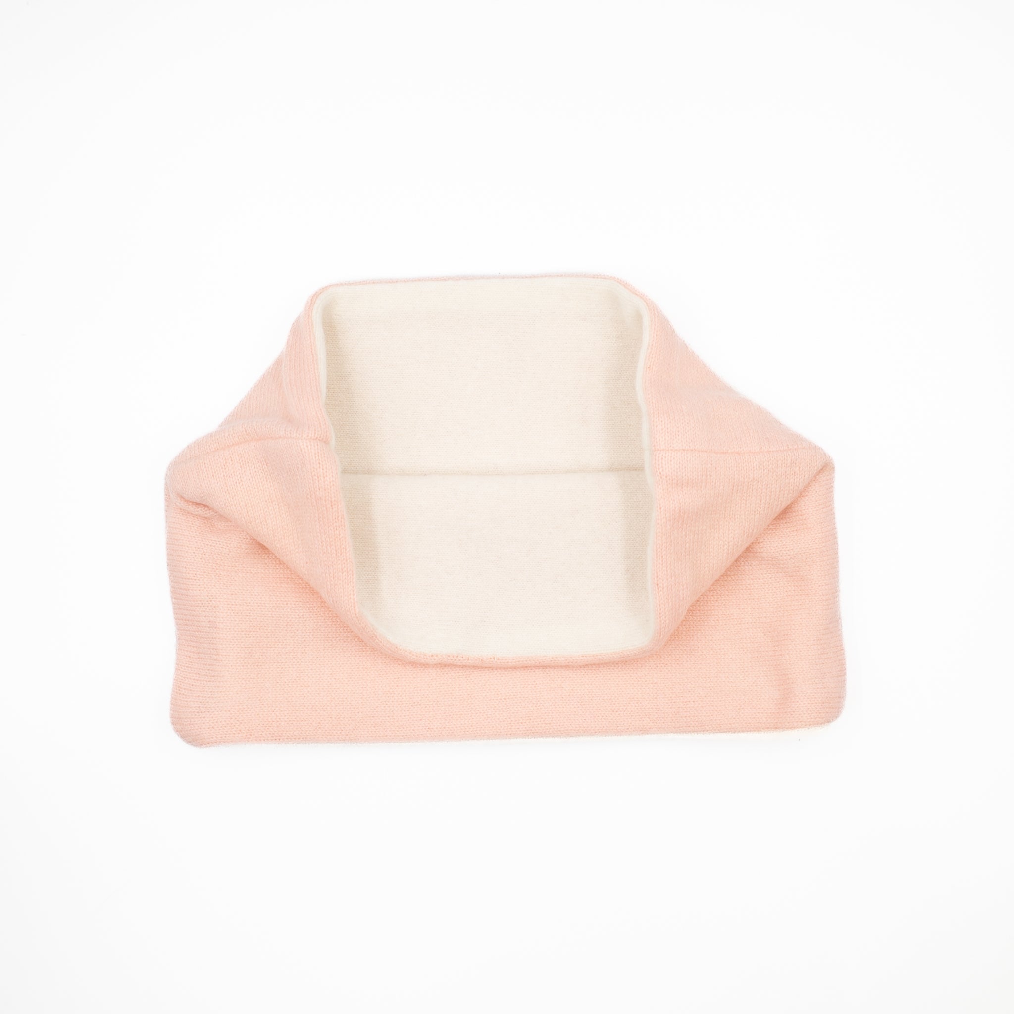 Winter White and Ballerina Pink Neck Warmer