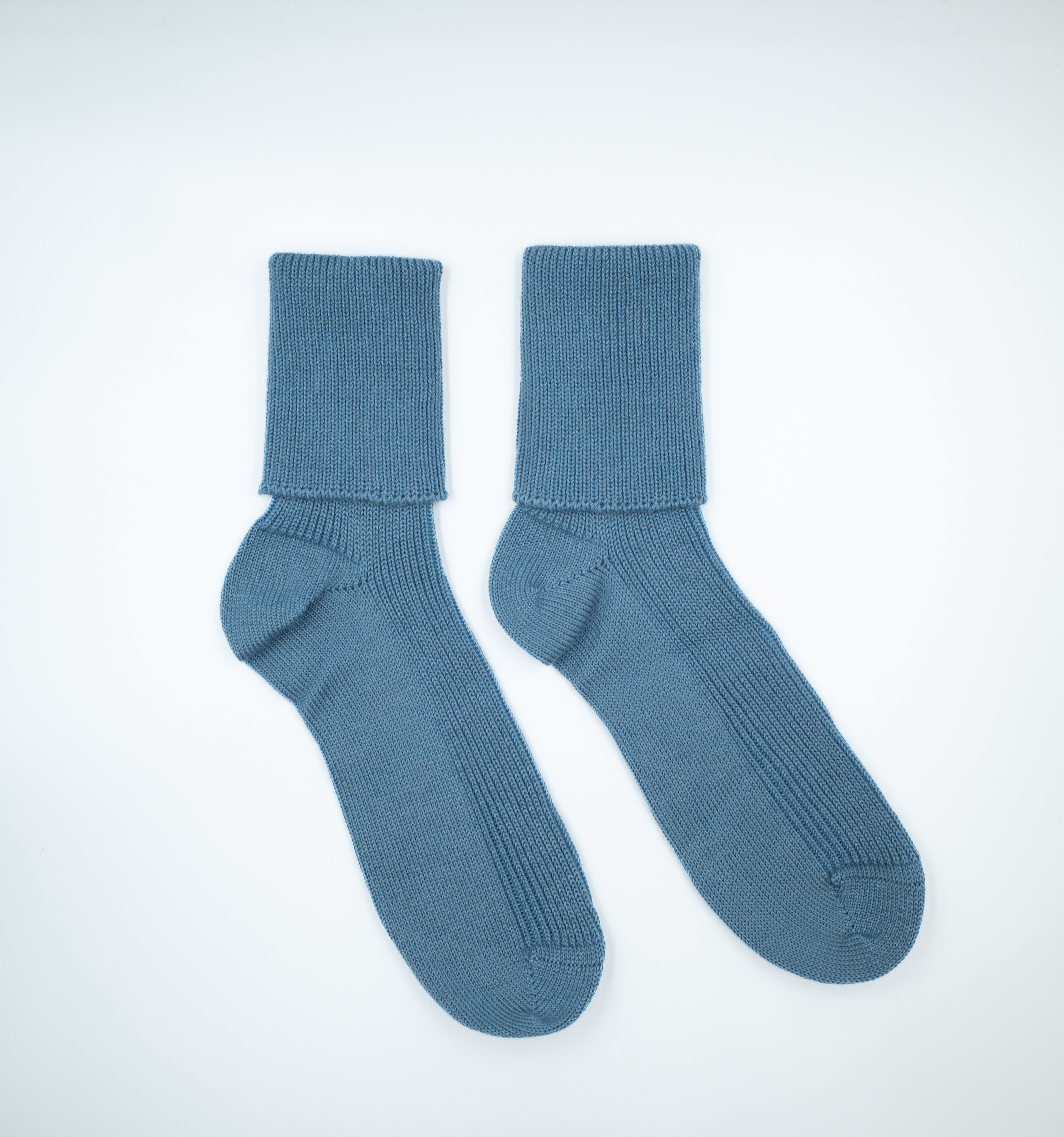 New Scottish Dusky Blue Cashmere Every Day Socks