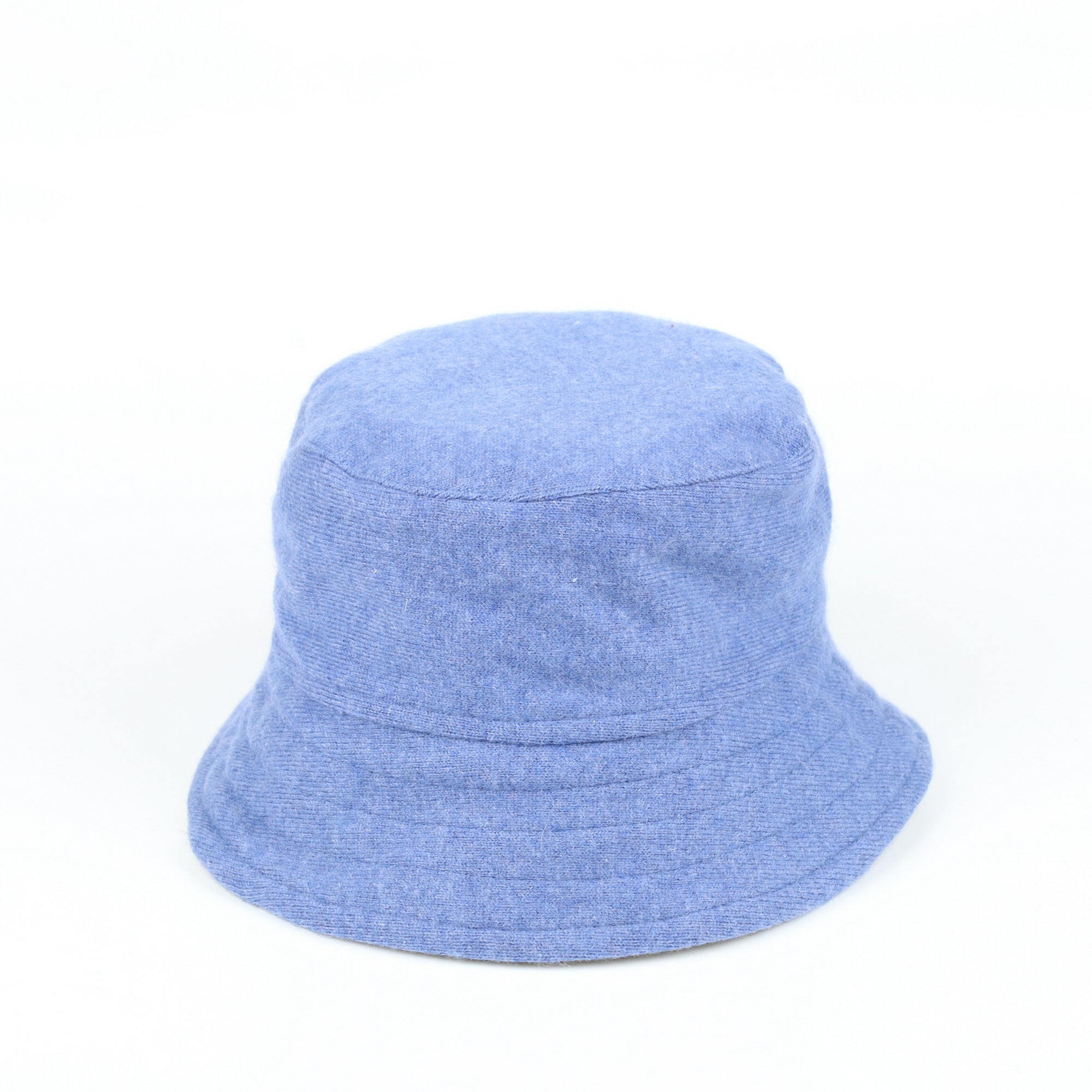 Denim Blue Reversible Cashmere Bucket Hat Medium