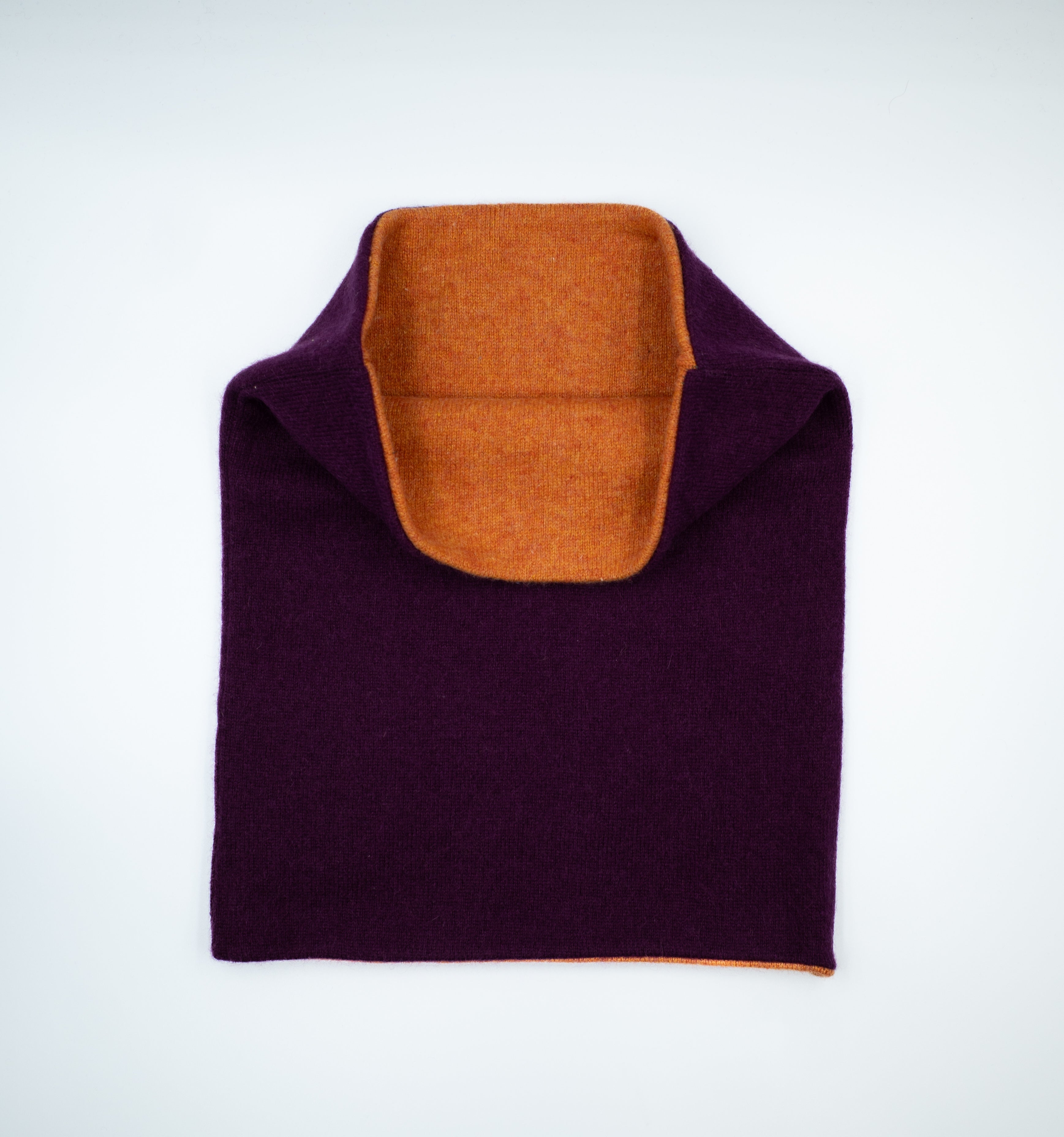 Magenta Purple and Orange Double Layered Snood