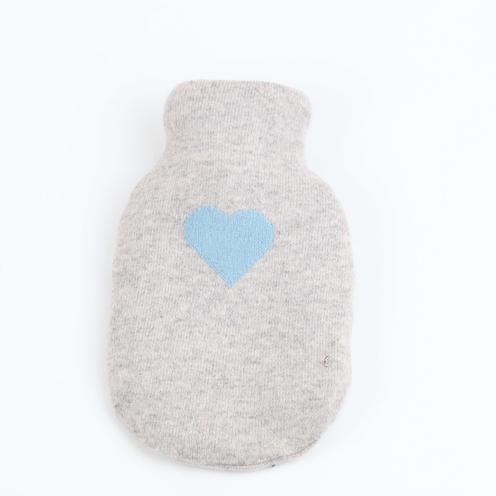 Smoke Grey and Blue Small Cashmere Hot Water Bottle