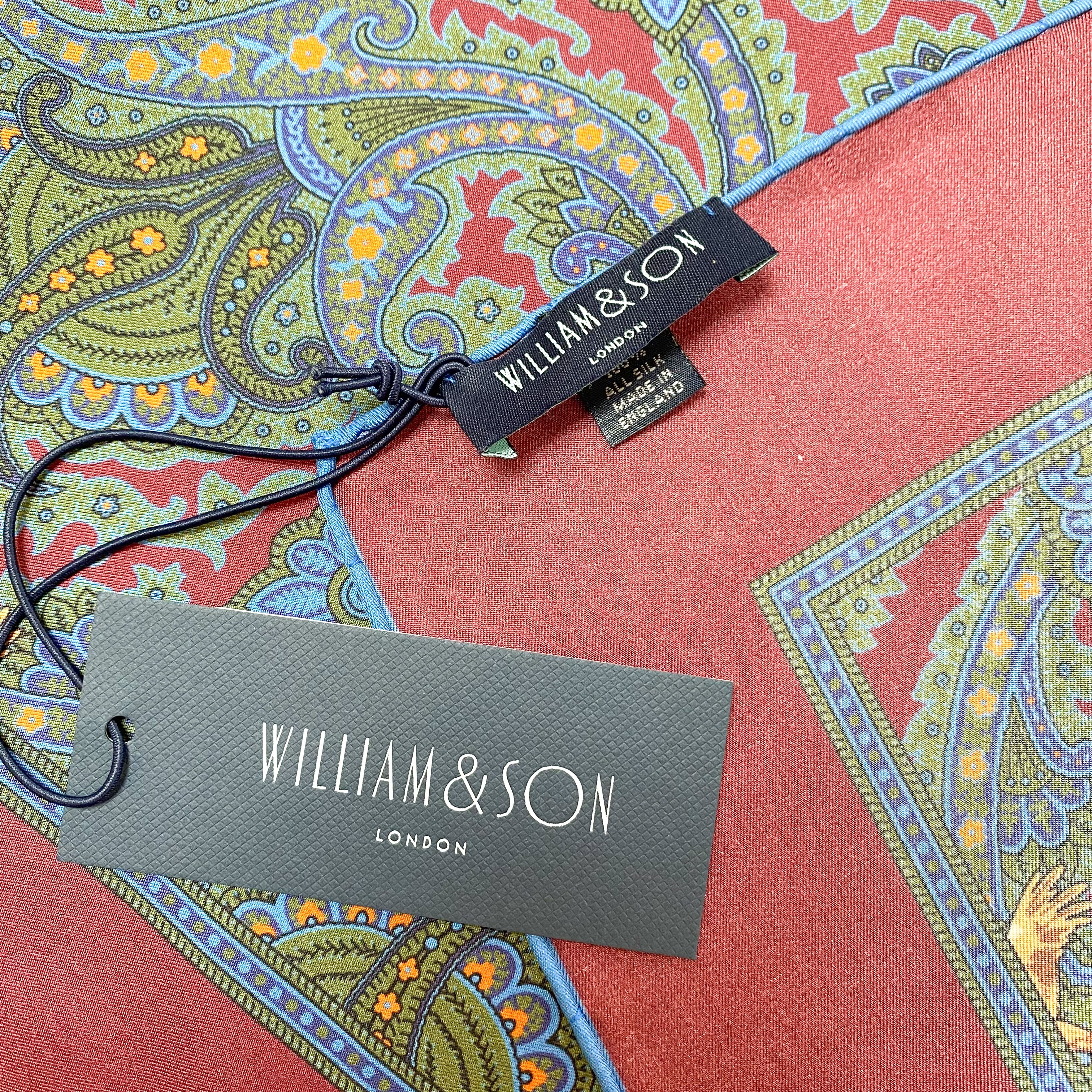 William & Son Game Bird Designer Silk Scarf