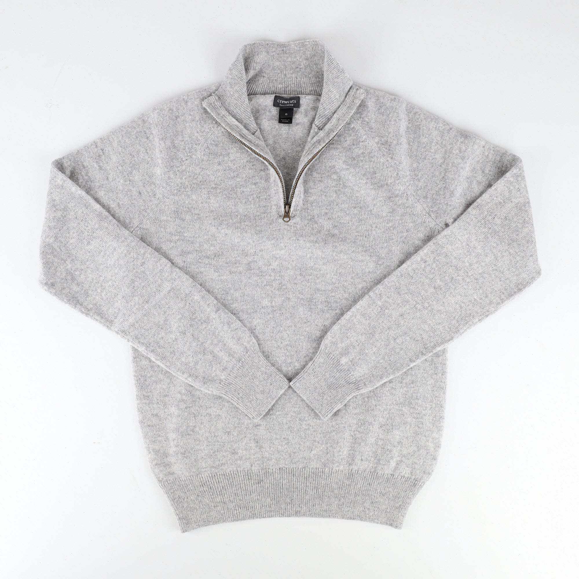 Children’s Smoke Grey Quarter Zip Jumper Age 8