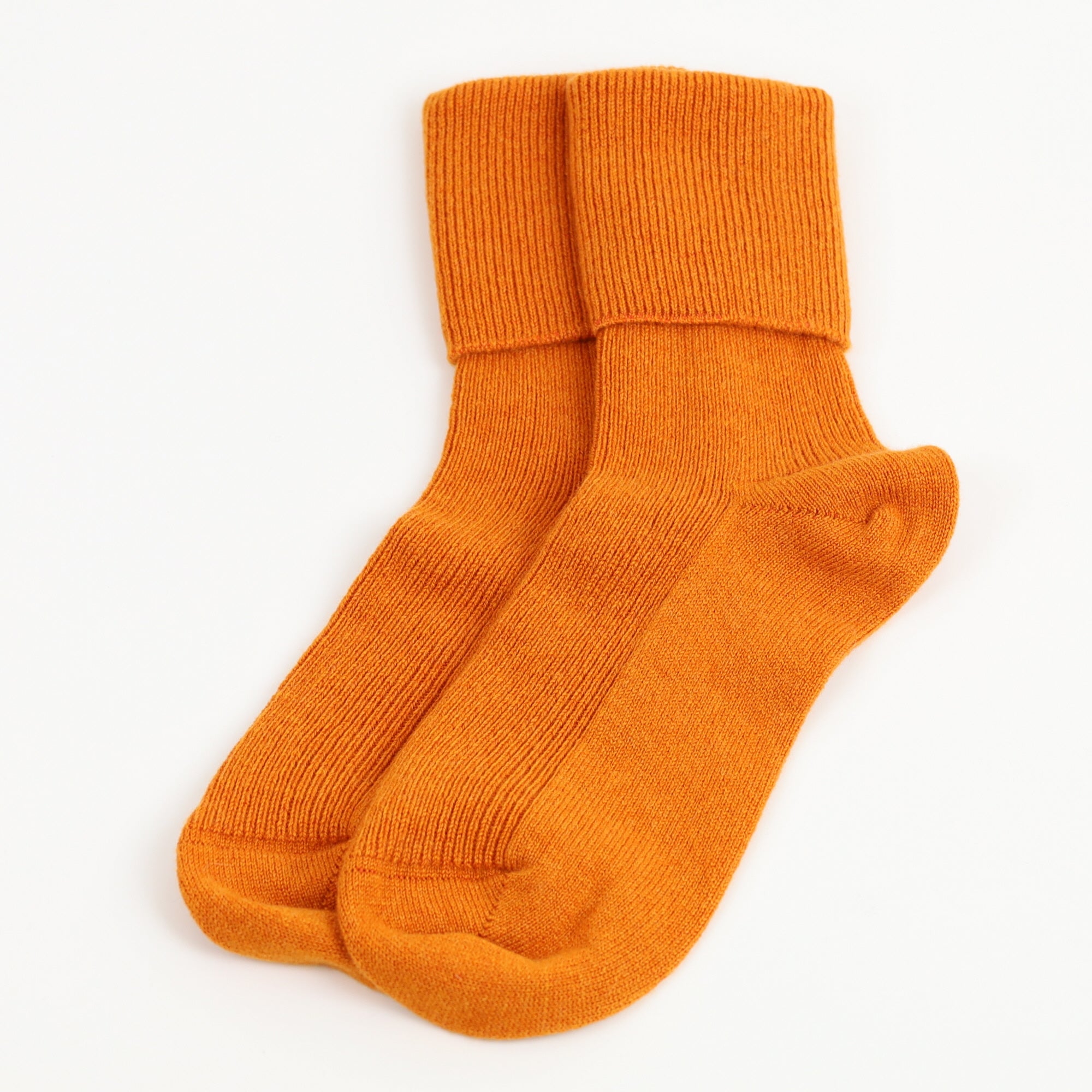 Brand New Scottish Crab Orange Ladies Cashmere Every Day Socks