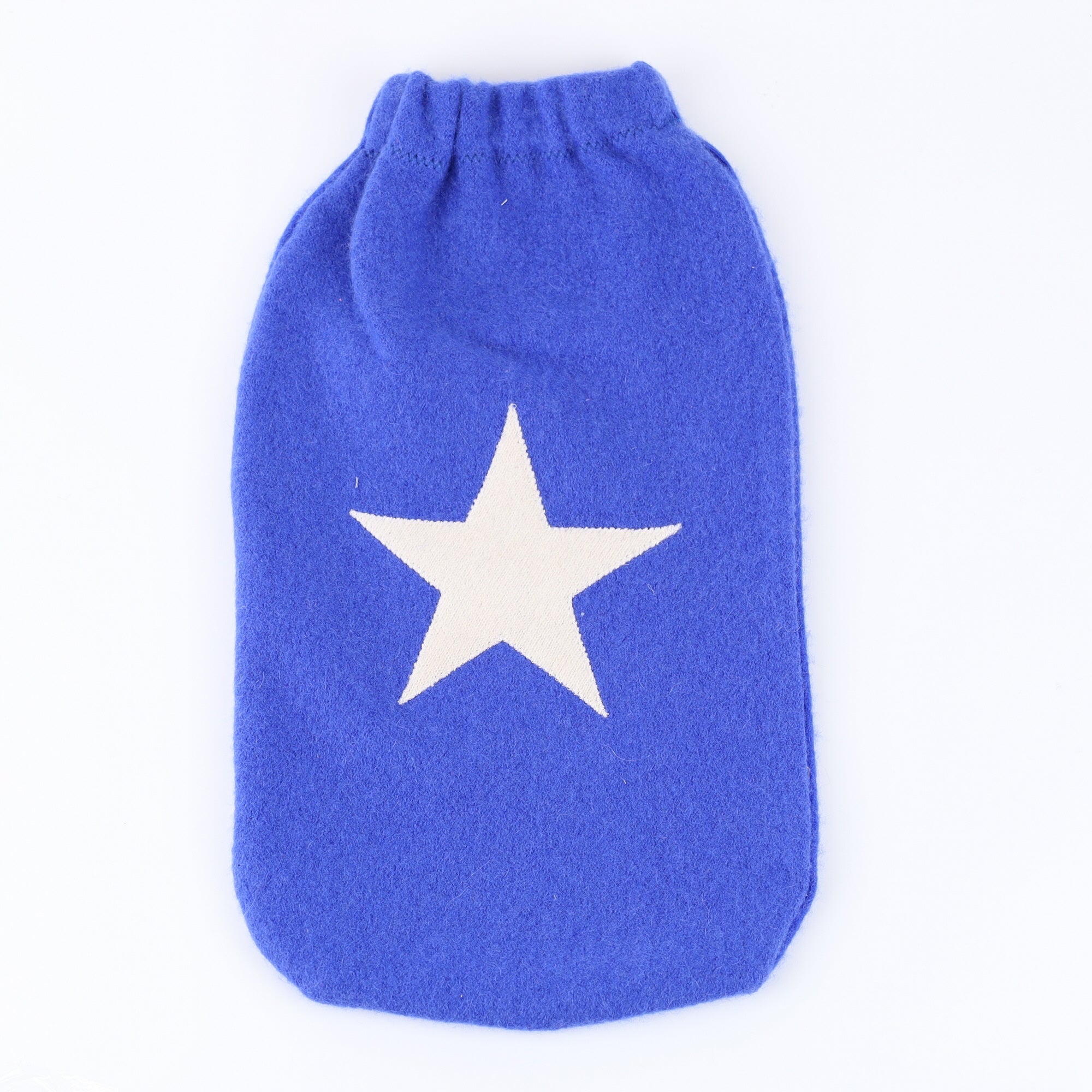 Cobalt Blue Cashmere Large Hot Water Bottle