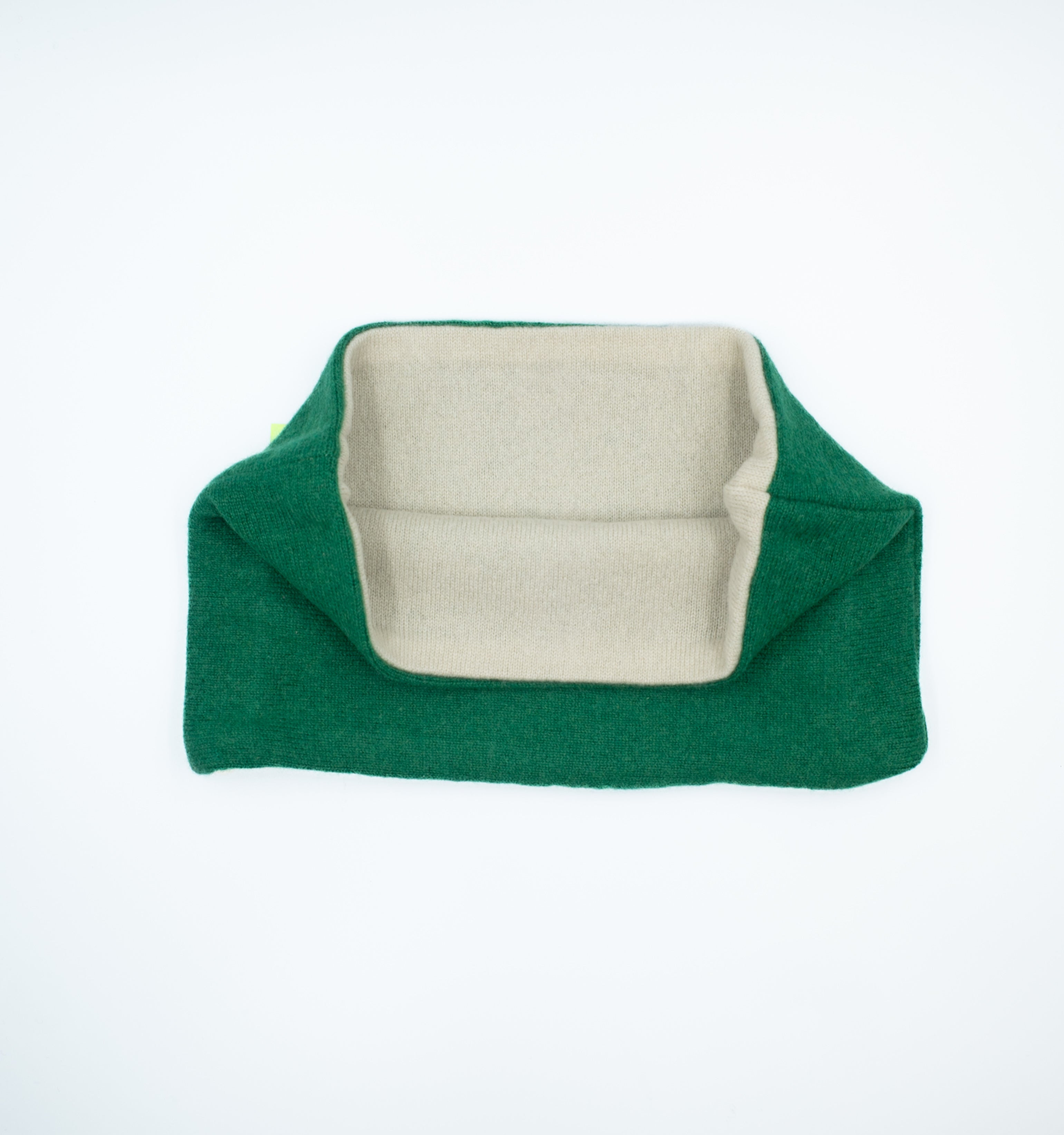 Shamrock Green and Cream Neck Warmer