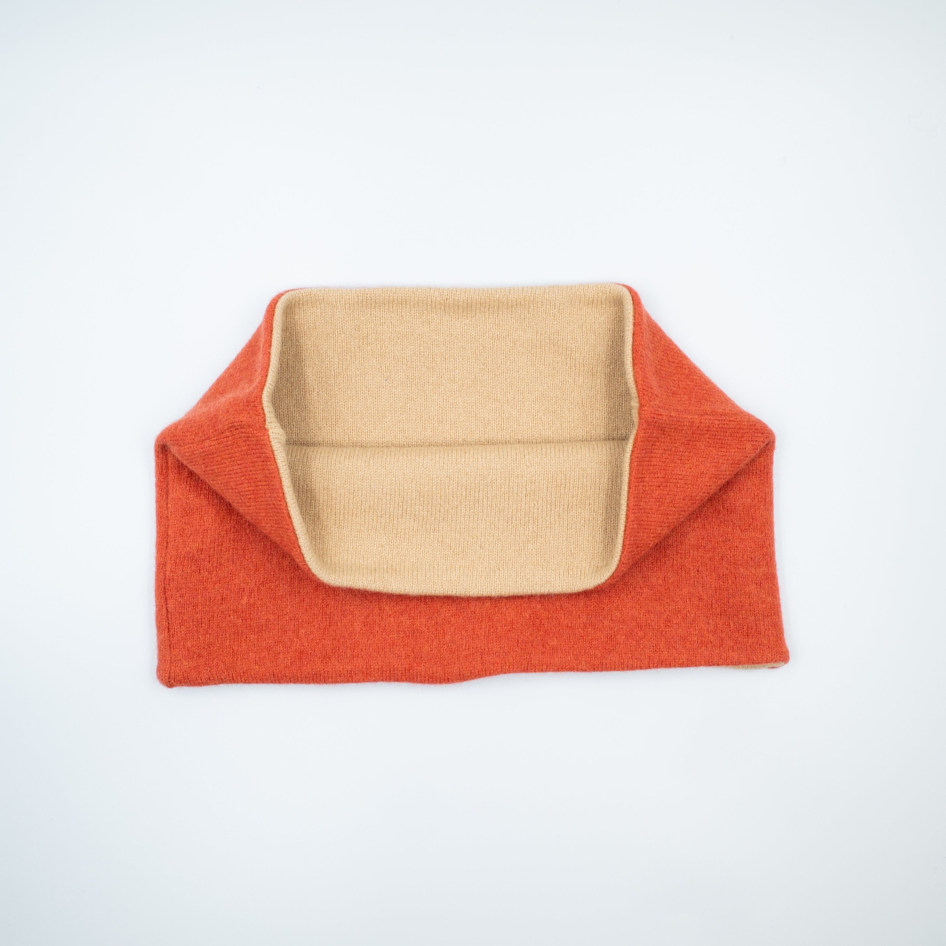 Orange and Camel Neck Warmer