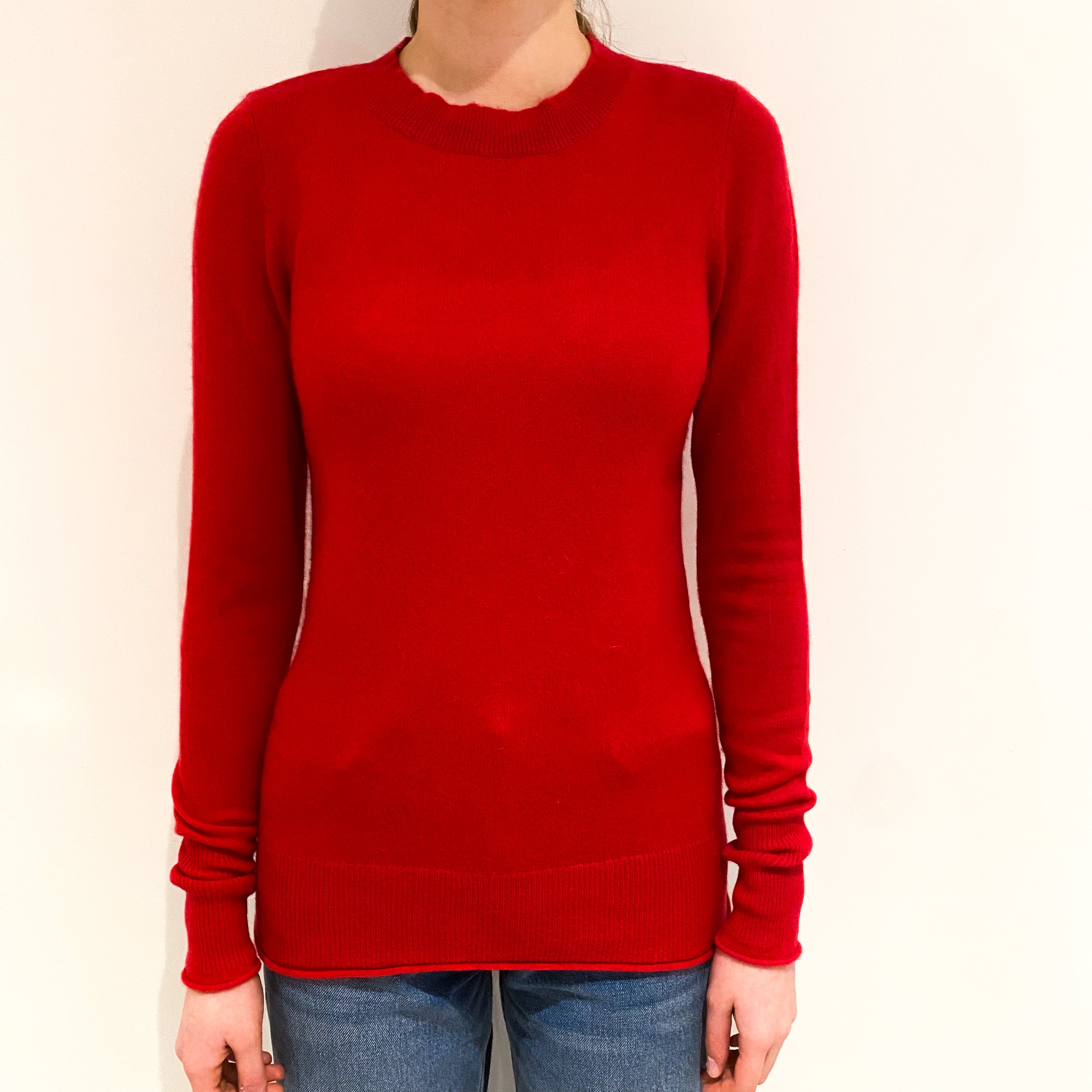 Postbox Red Crew Neck Jumper Extra Small