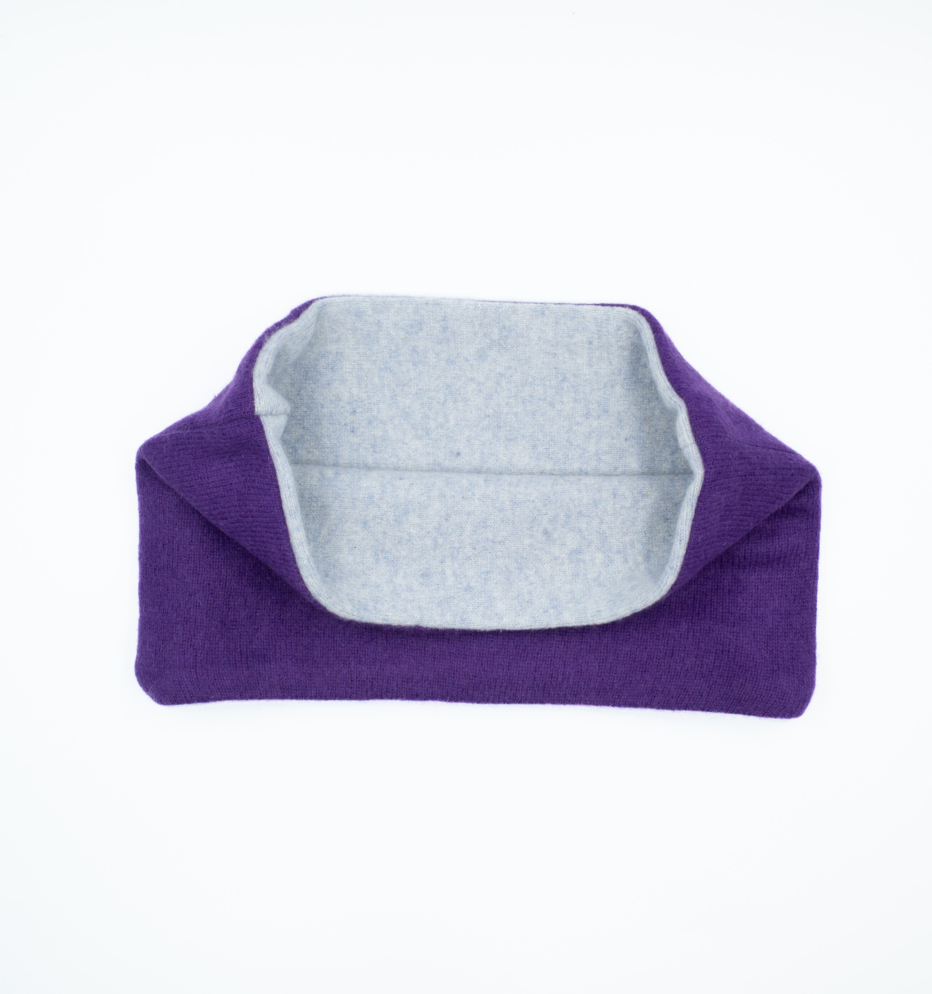 Vivid Purple and Ice Blue Neck Warmer