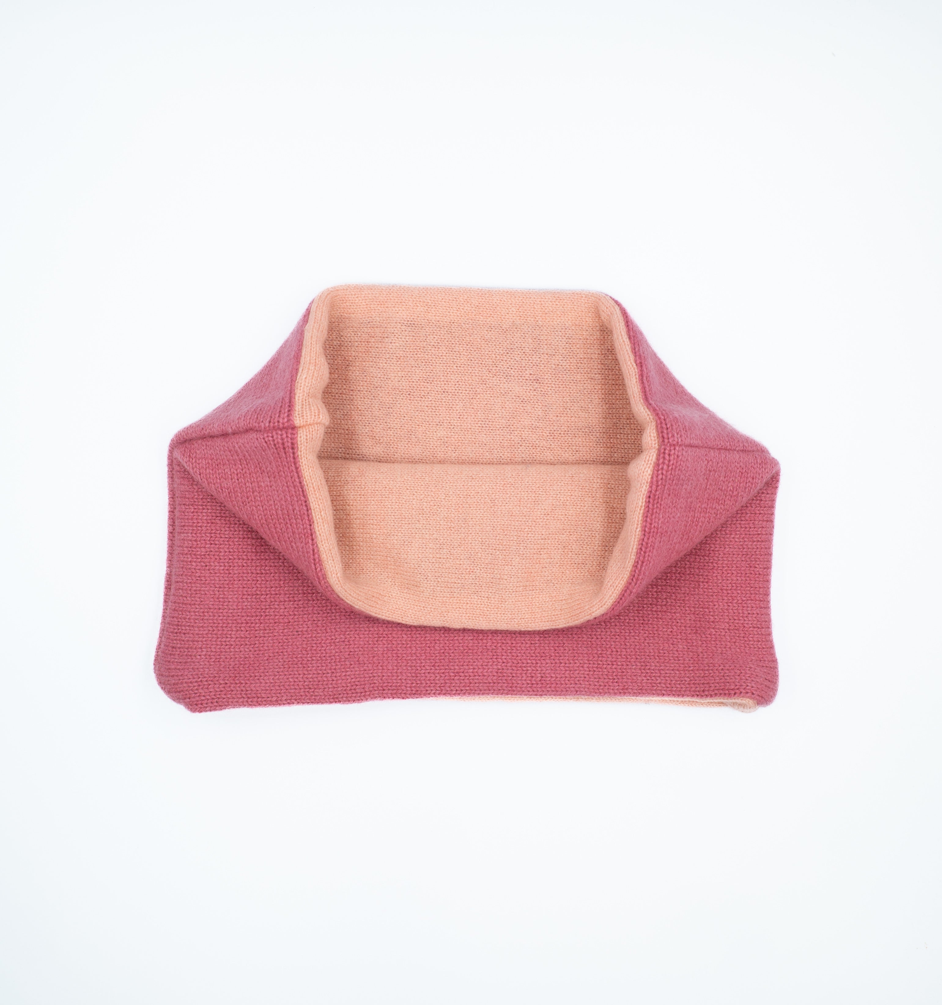 Strawberry and Salmon Pink Neck Warmer