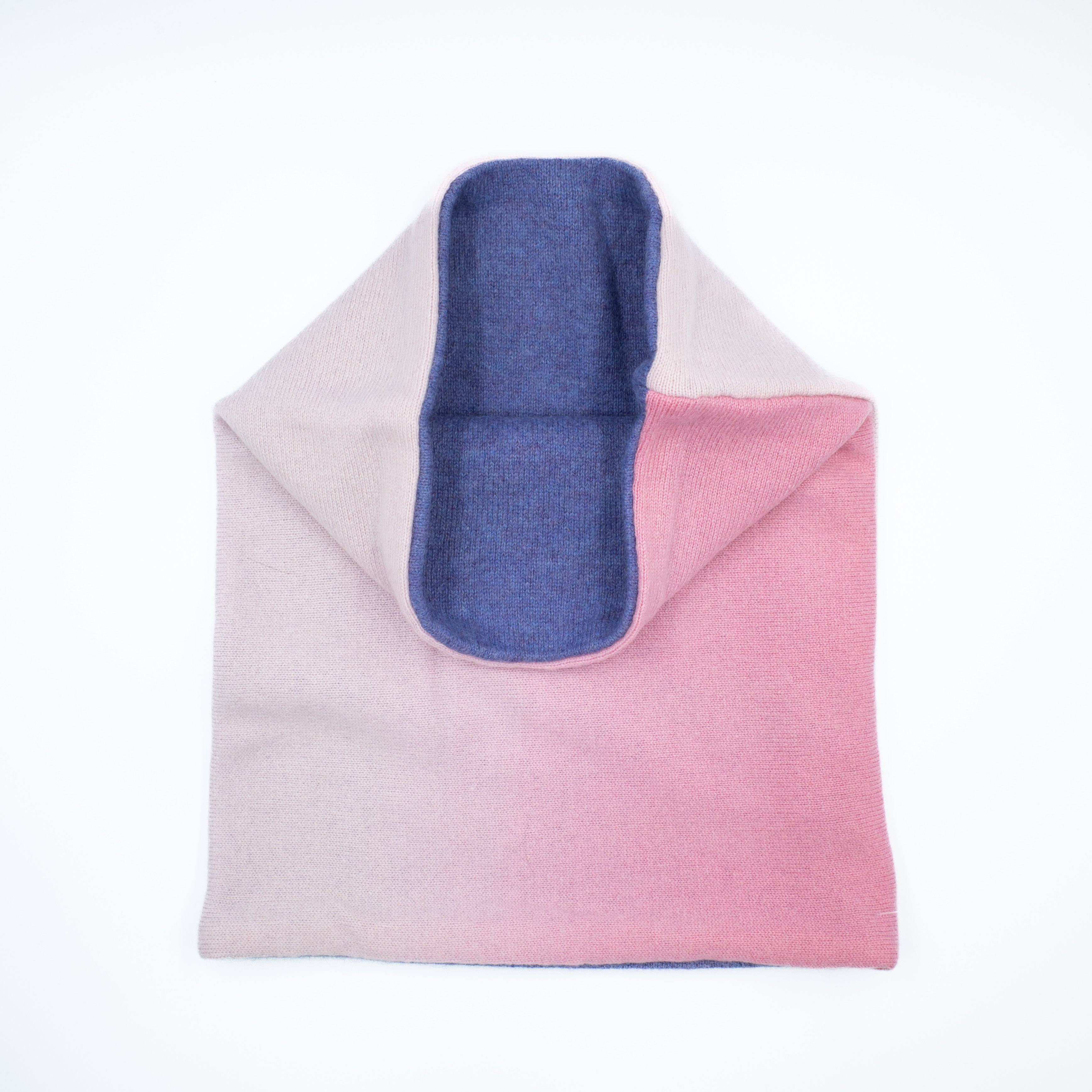 Pink Ombré and Purple Luxury Double Layered Snood