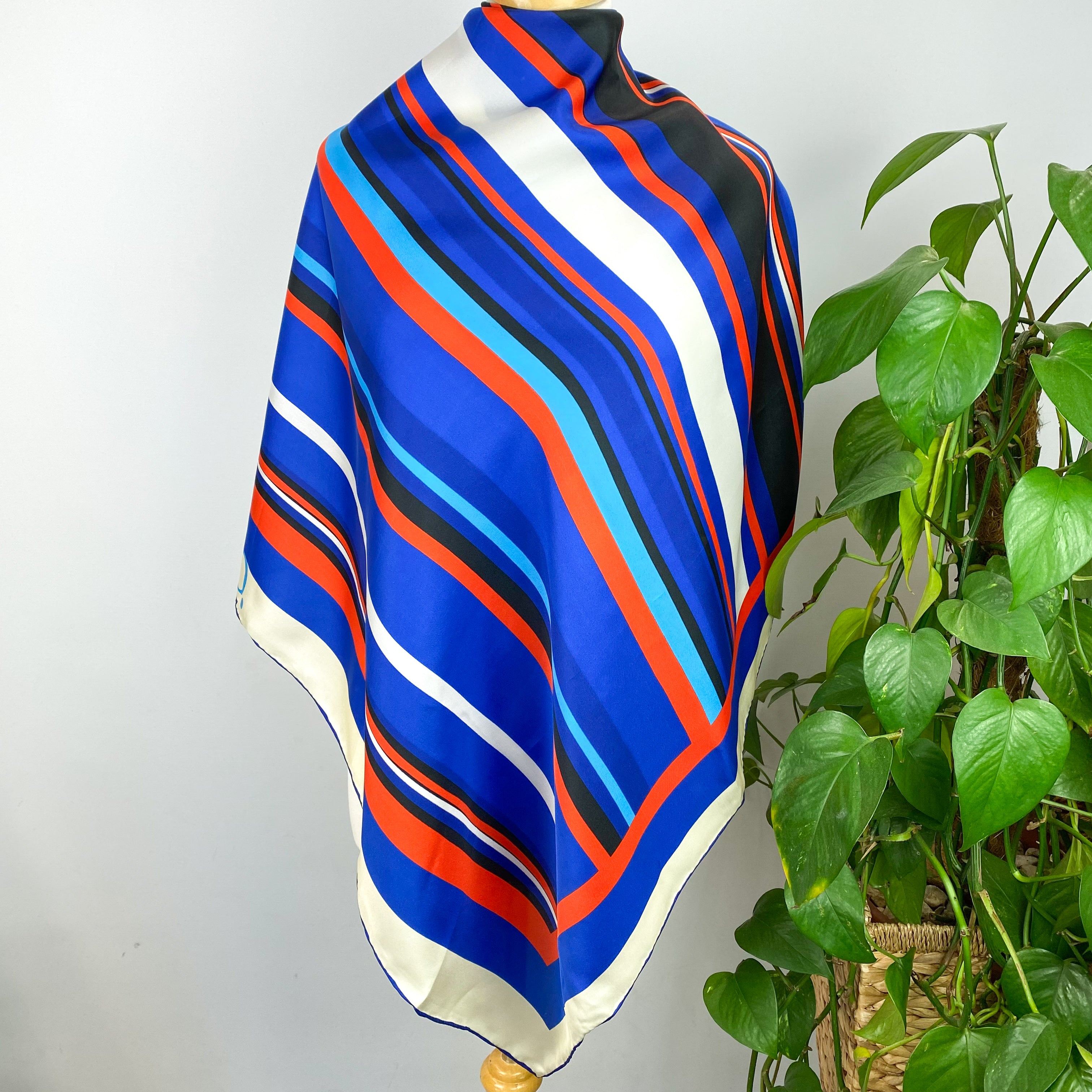 Brand New Boxed Max & Co Striped Silk Scarf