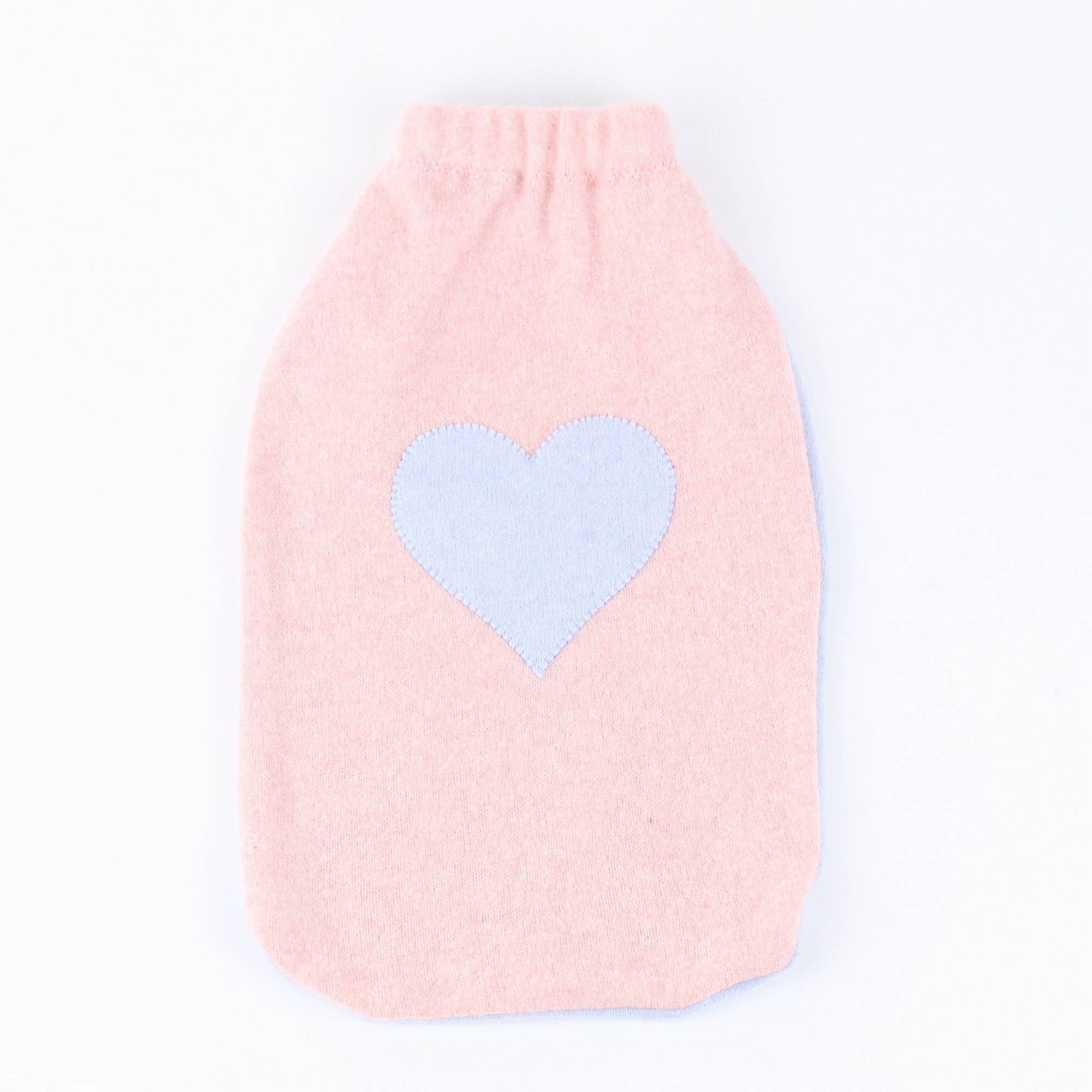 Ice Pink and Blue Cashmere Large Hot Water Bottle