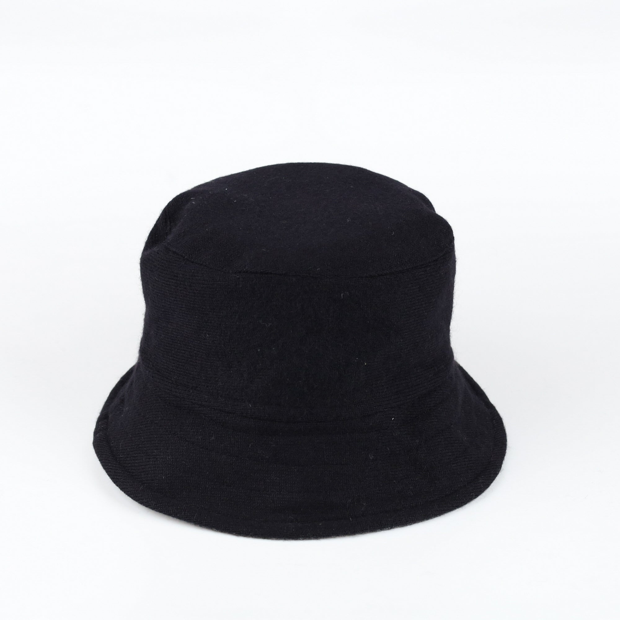 Charcoal Grey Reversible Cashmere Bucket Hat Medium