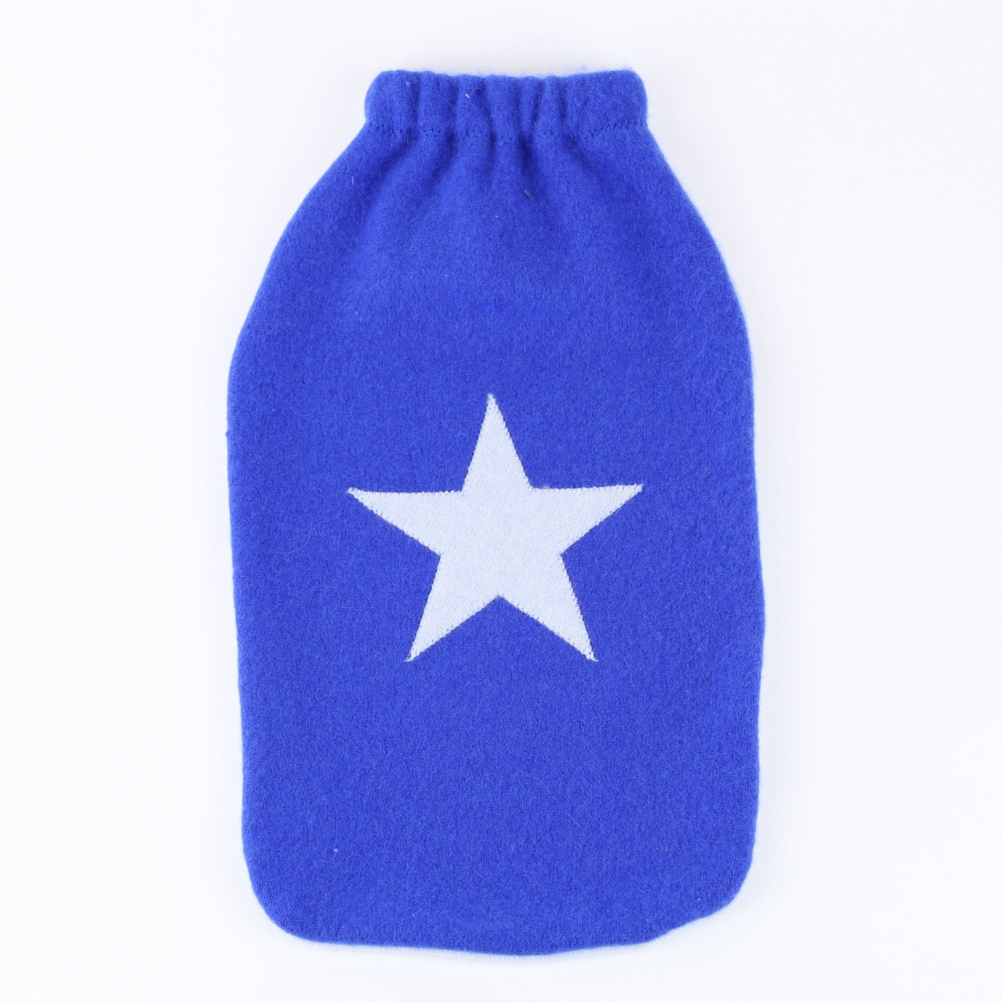 Cobalt and Ice Blue Cashmere Large Hot Water Bottle