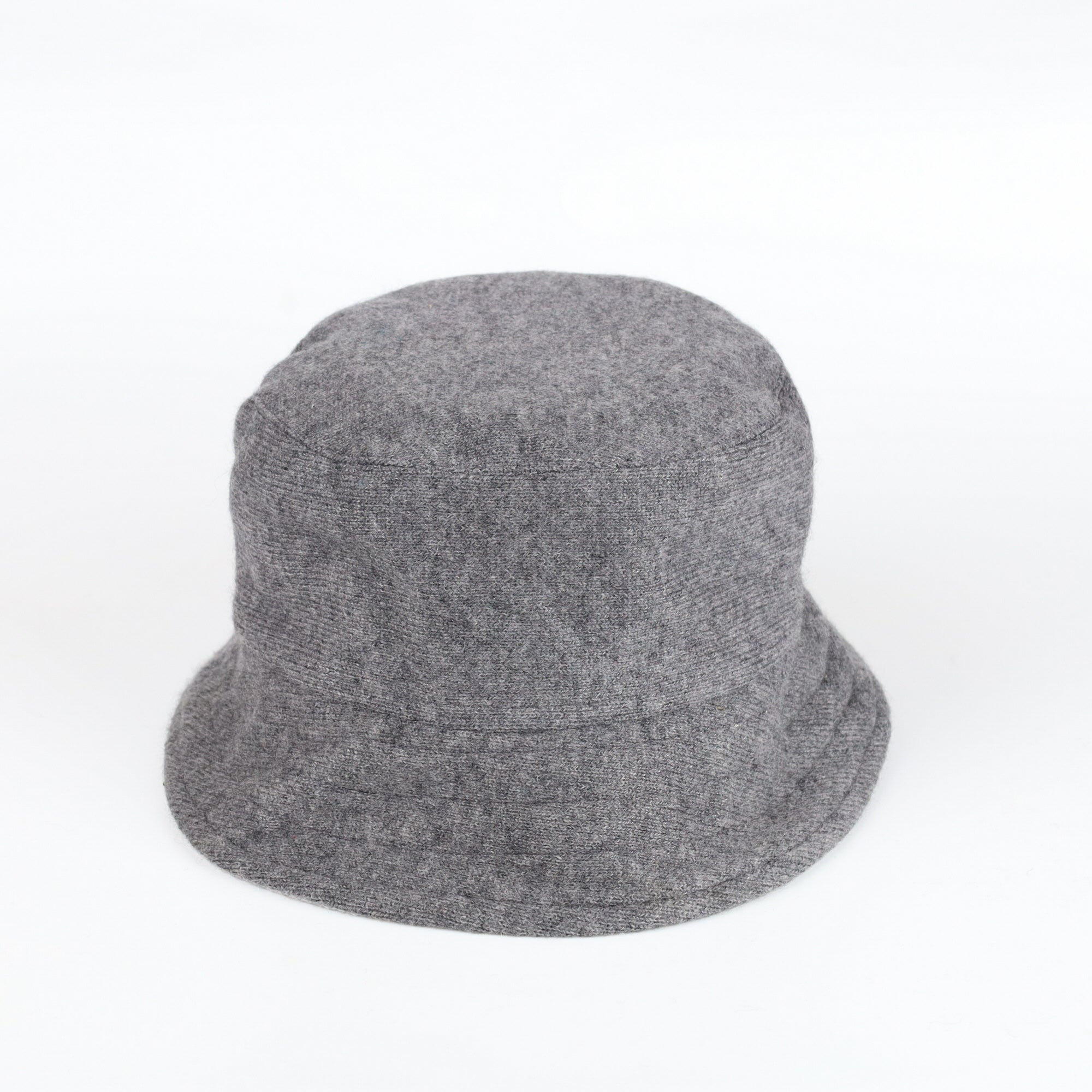 Slate Grey Reversible Cashmere Bucket Hat Medium