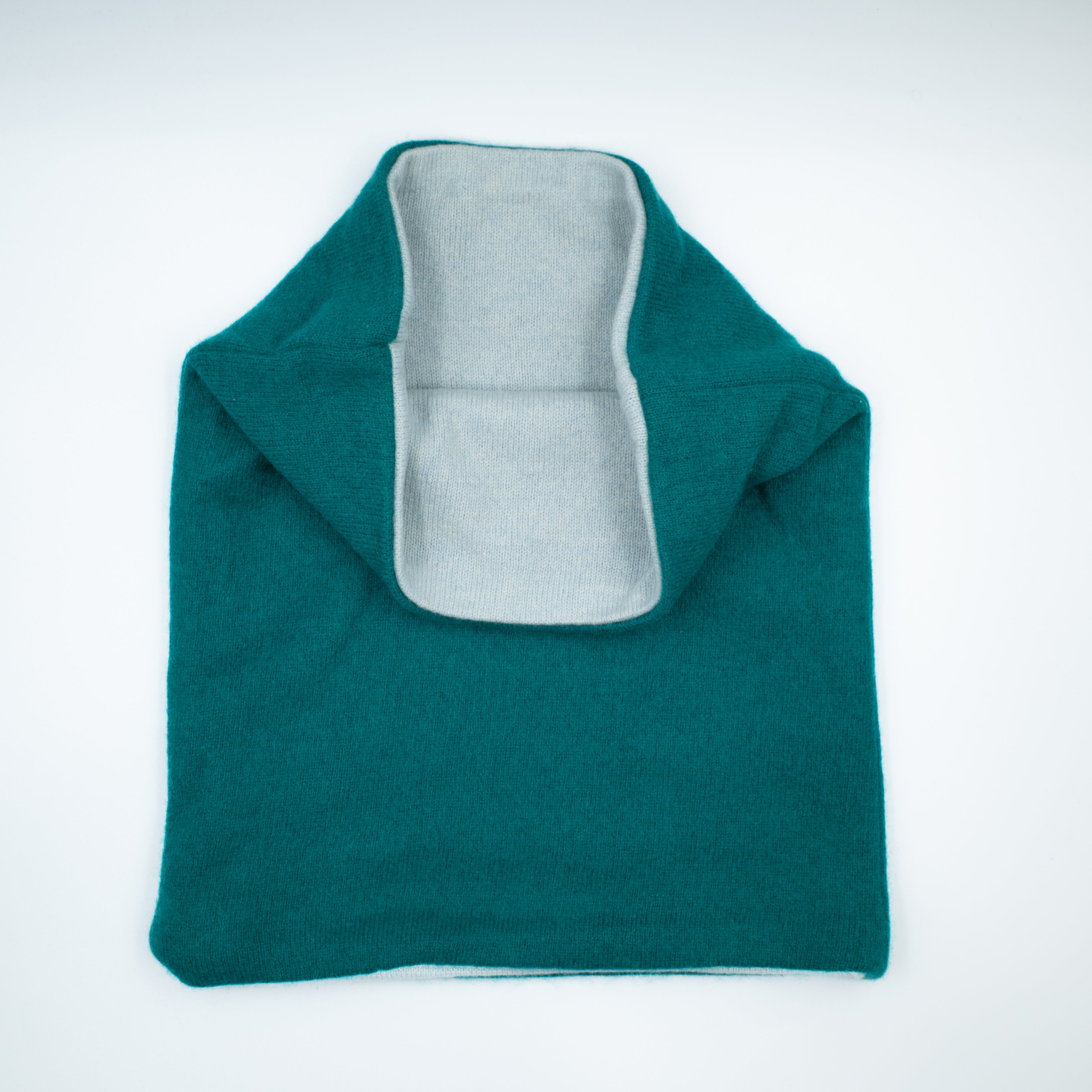 Emerald and Mint Green Luxury Double Layered Snood