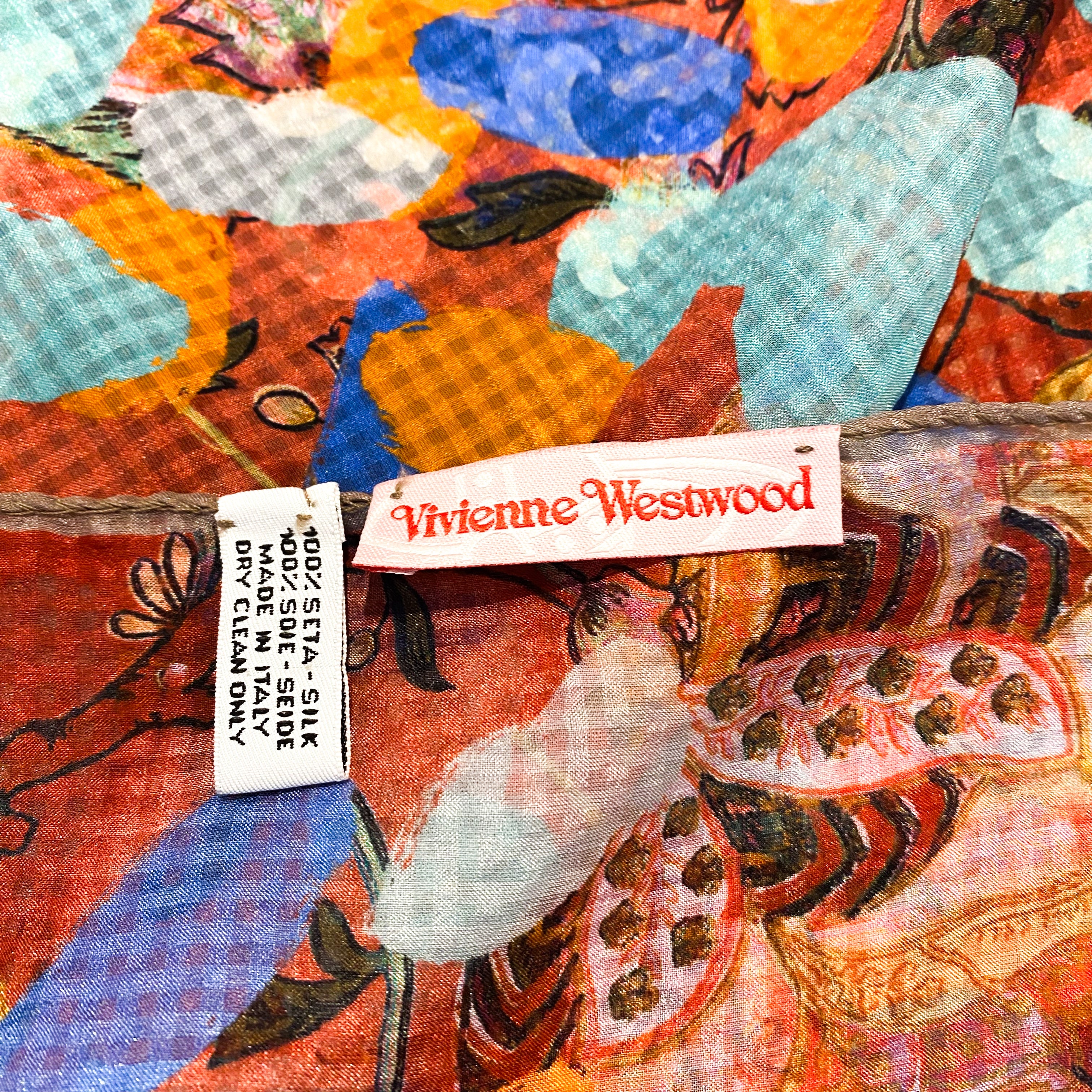 Vivienne Westwood Designer Silk Scarf