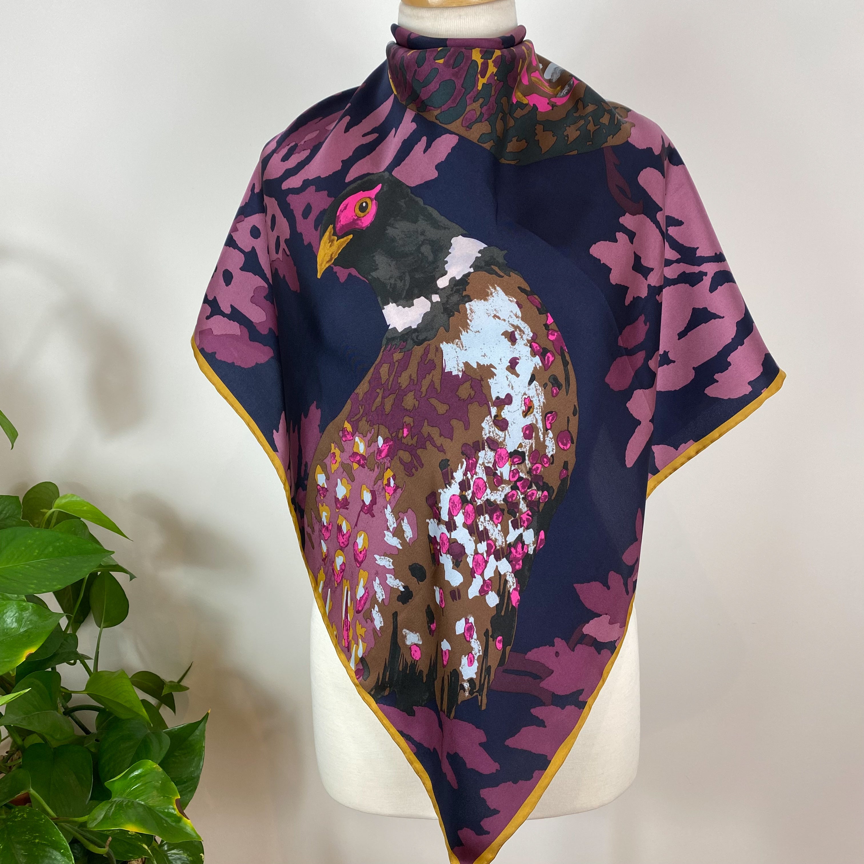 Joules Pheasant Design Silk Scarf