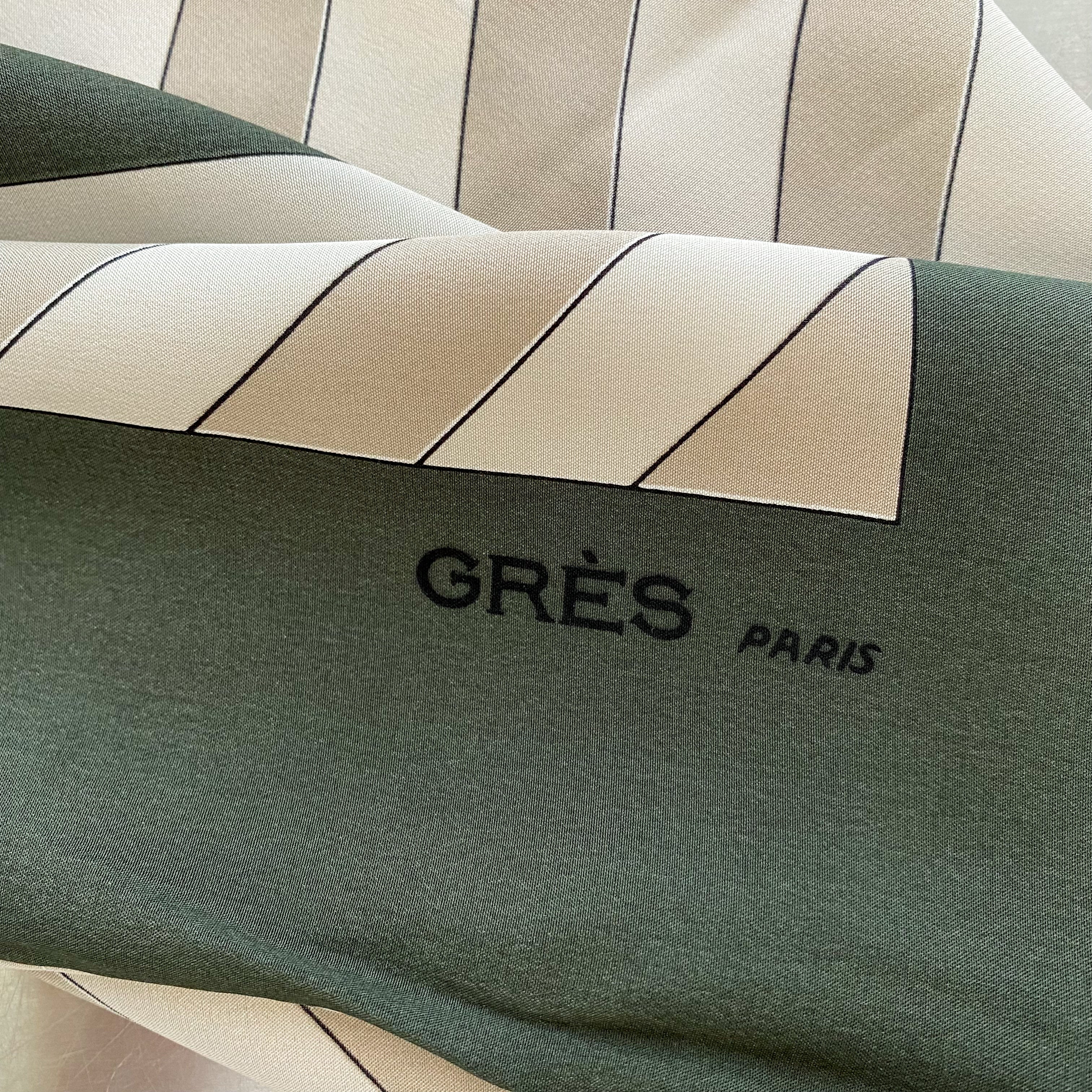 Unworn Grès Botanical Silk Scarf