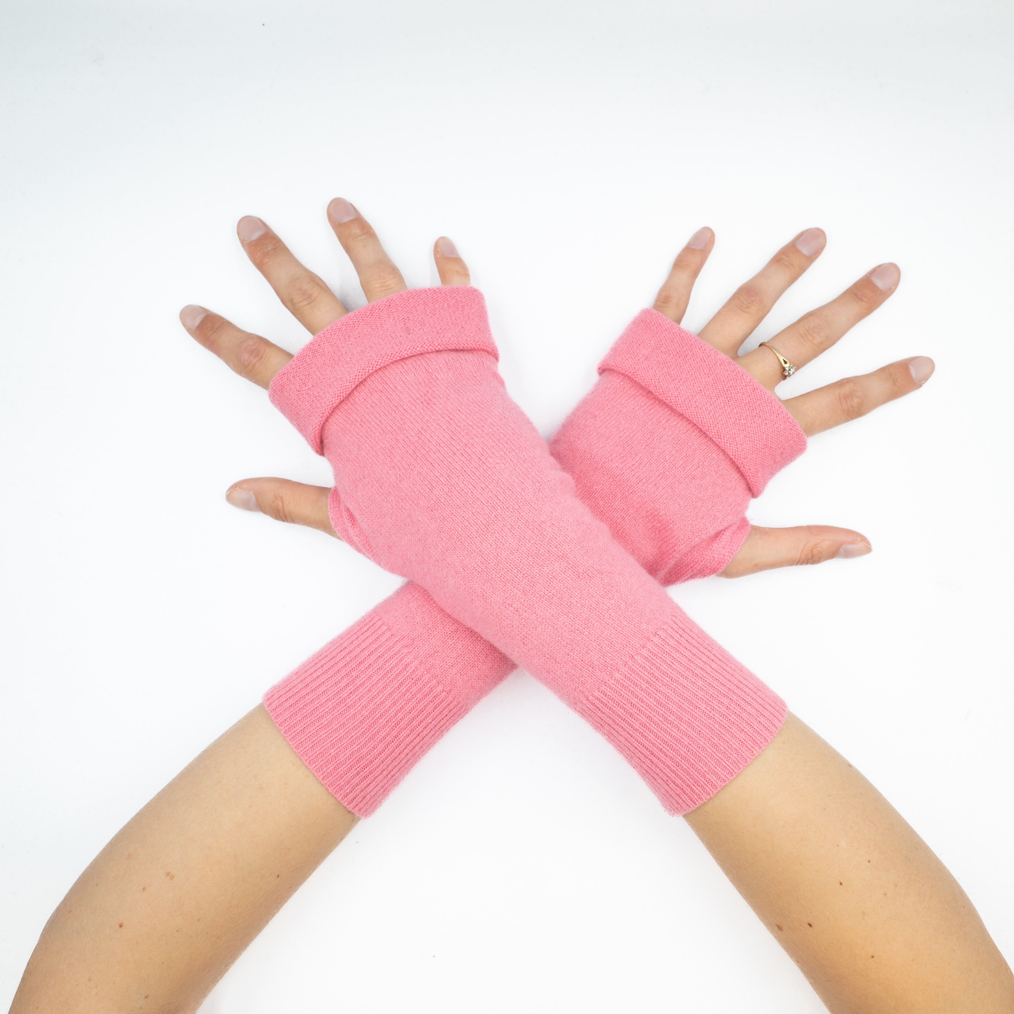 Barbie Pink Fingerless Gloves