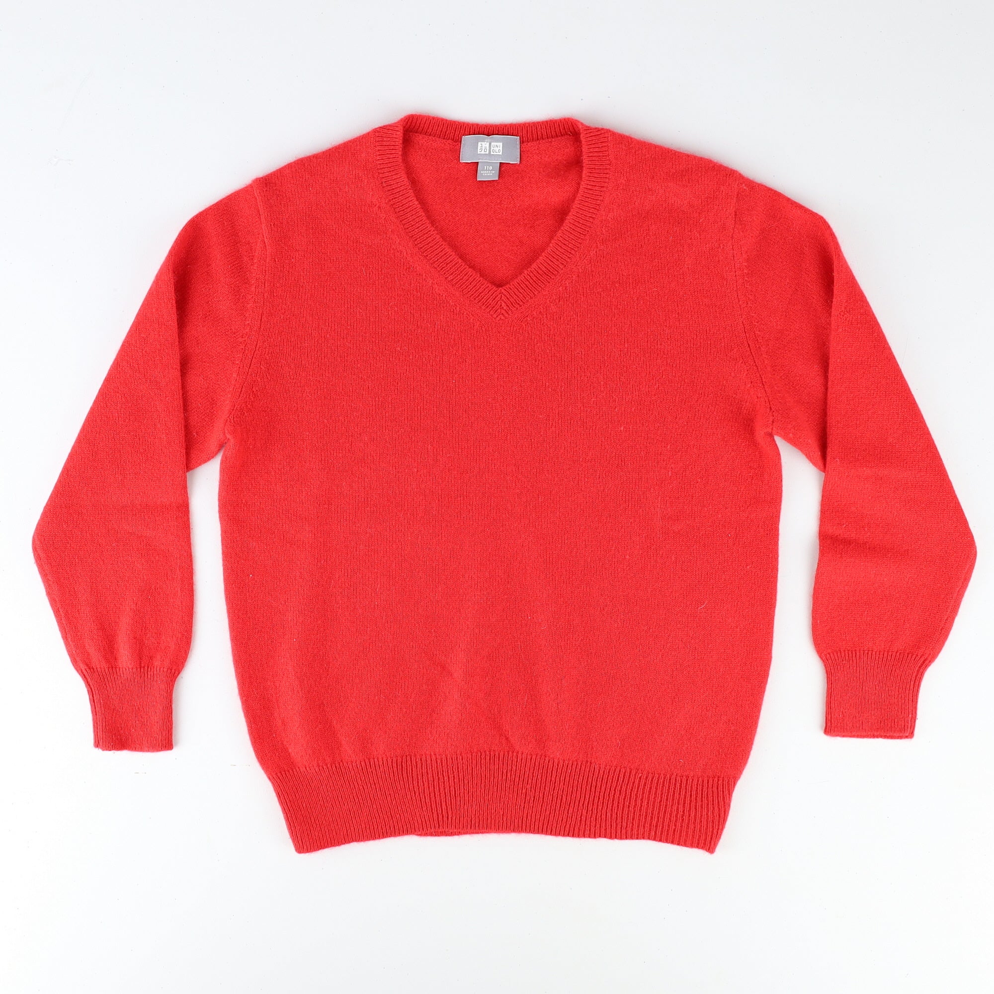 Children’s Scarlett Red V Neck Jumper Age 4-5