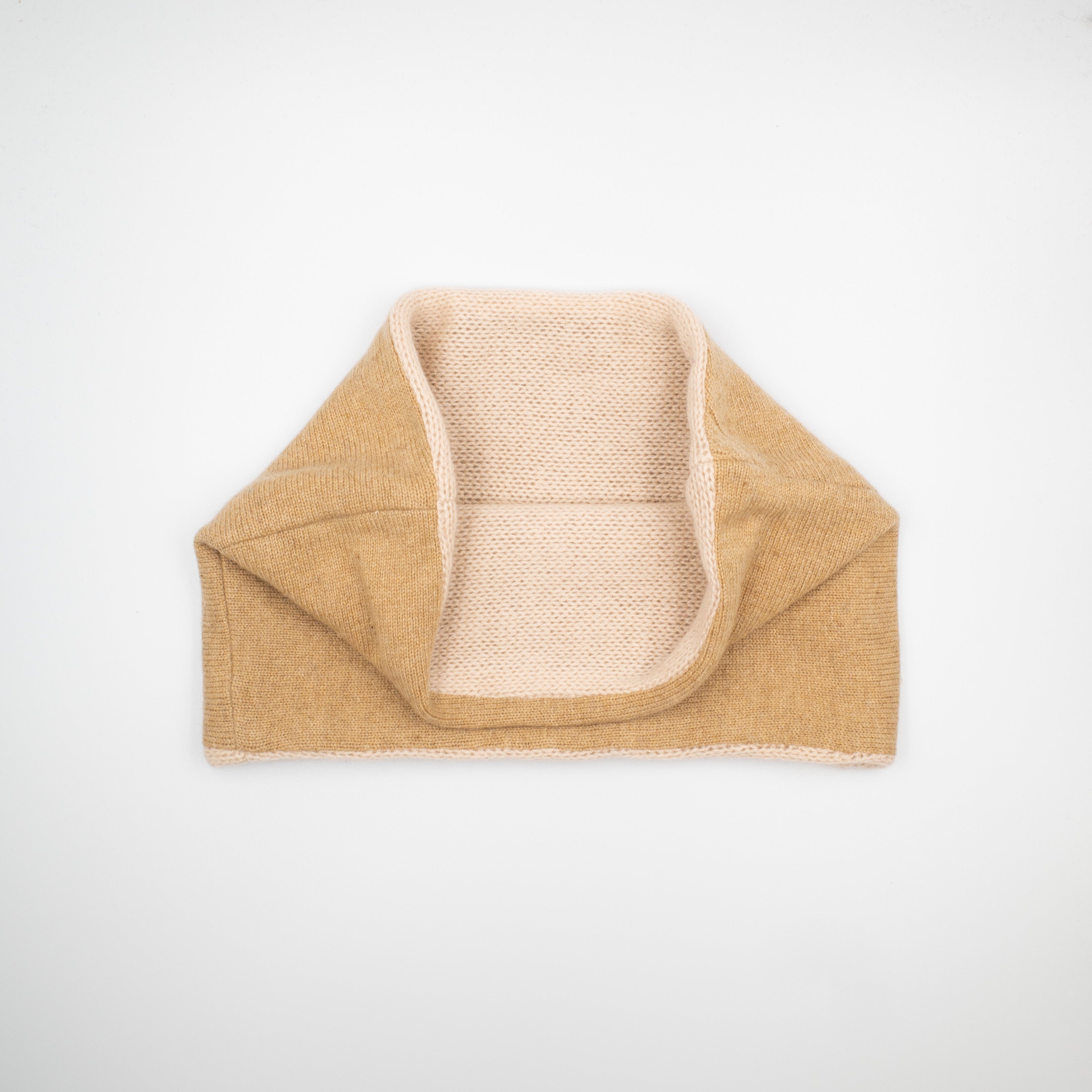 Caramel and Beige Neck Warmer