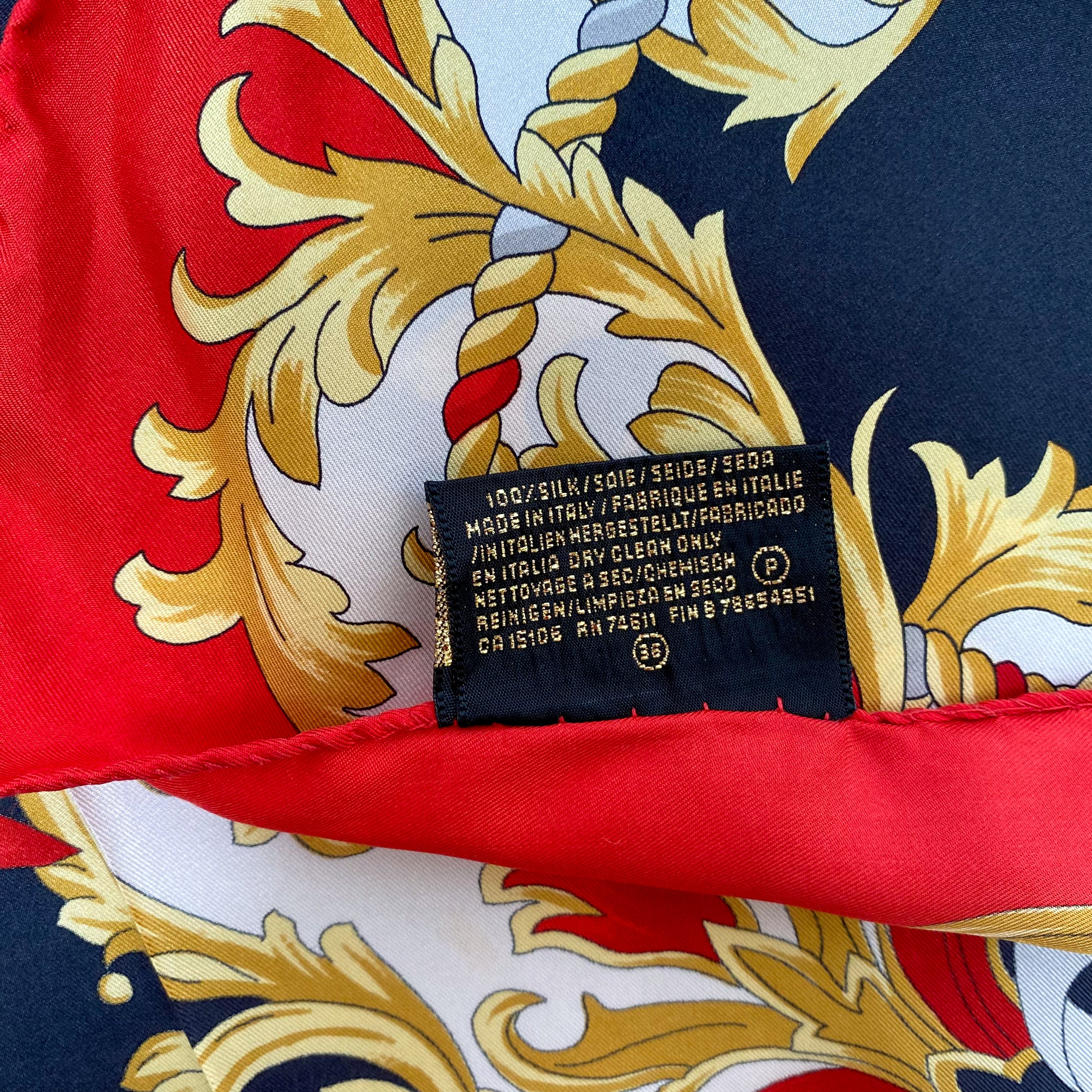 Vintage Traditional Silk Scarf