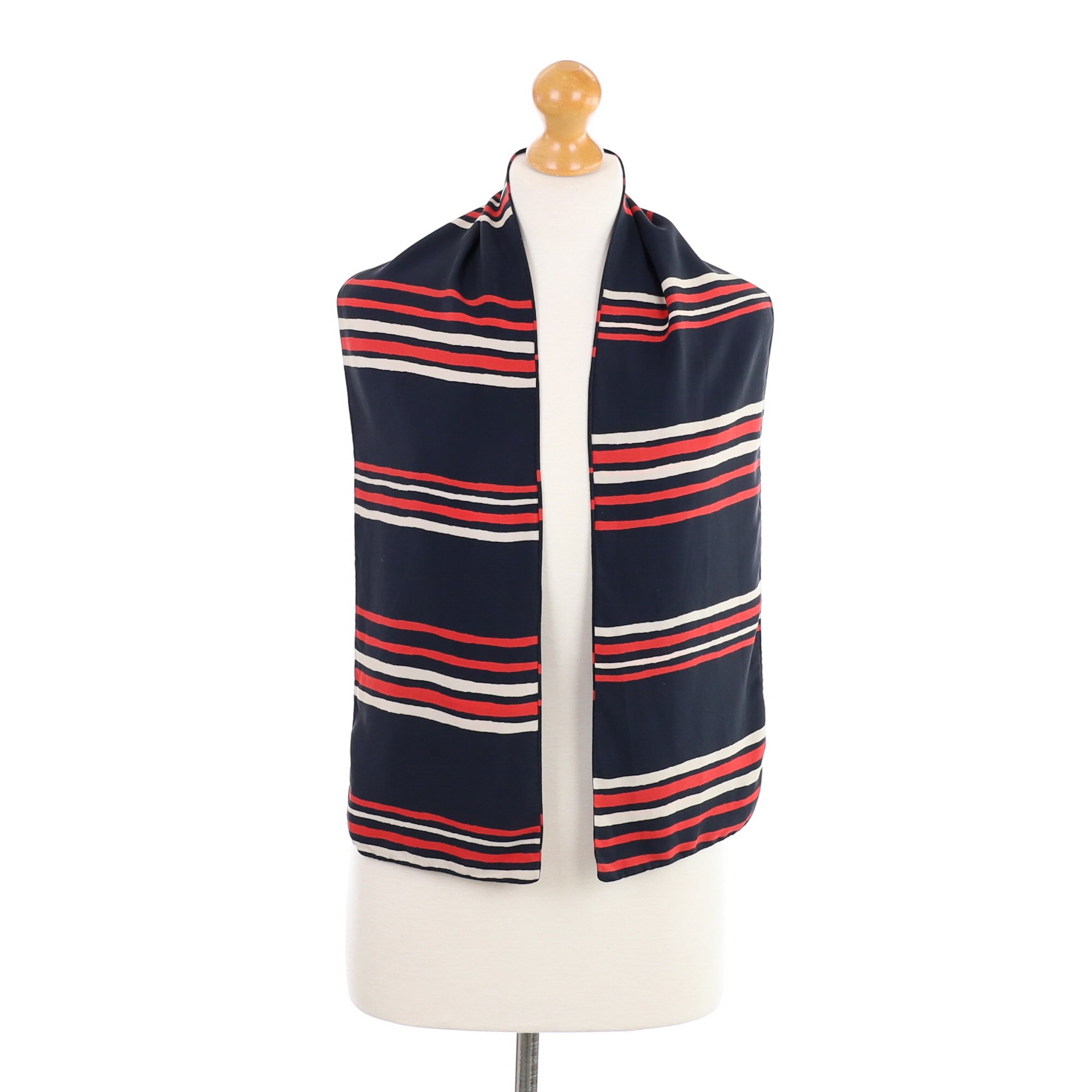 Country Casuals Navy Silk Scarf