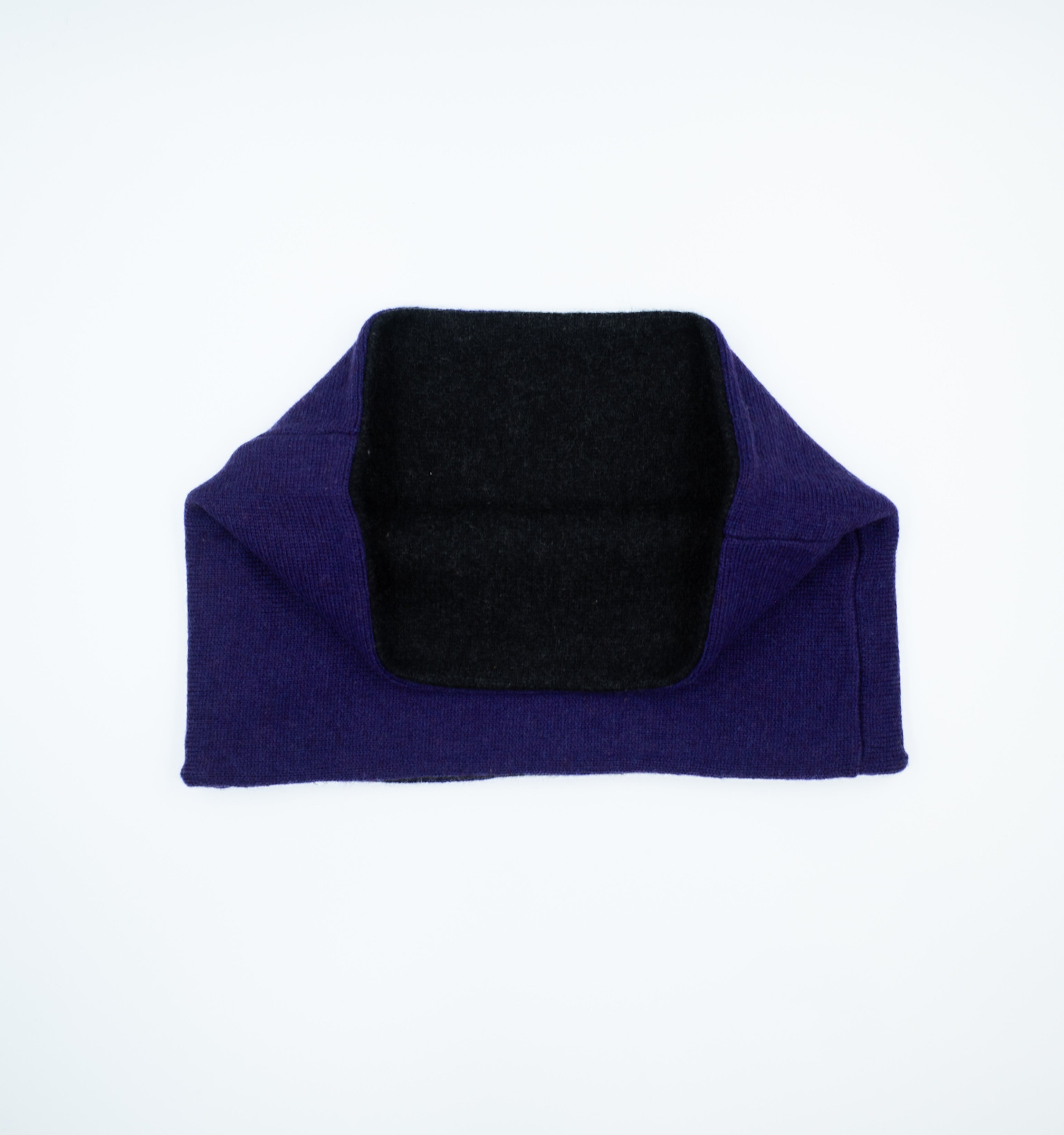 Vivid Violet and Charcoal Grey Neck Warmer