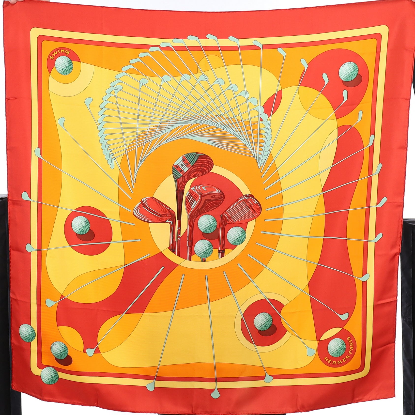 Immaculate Hermès Swing Silk Scarf