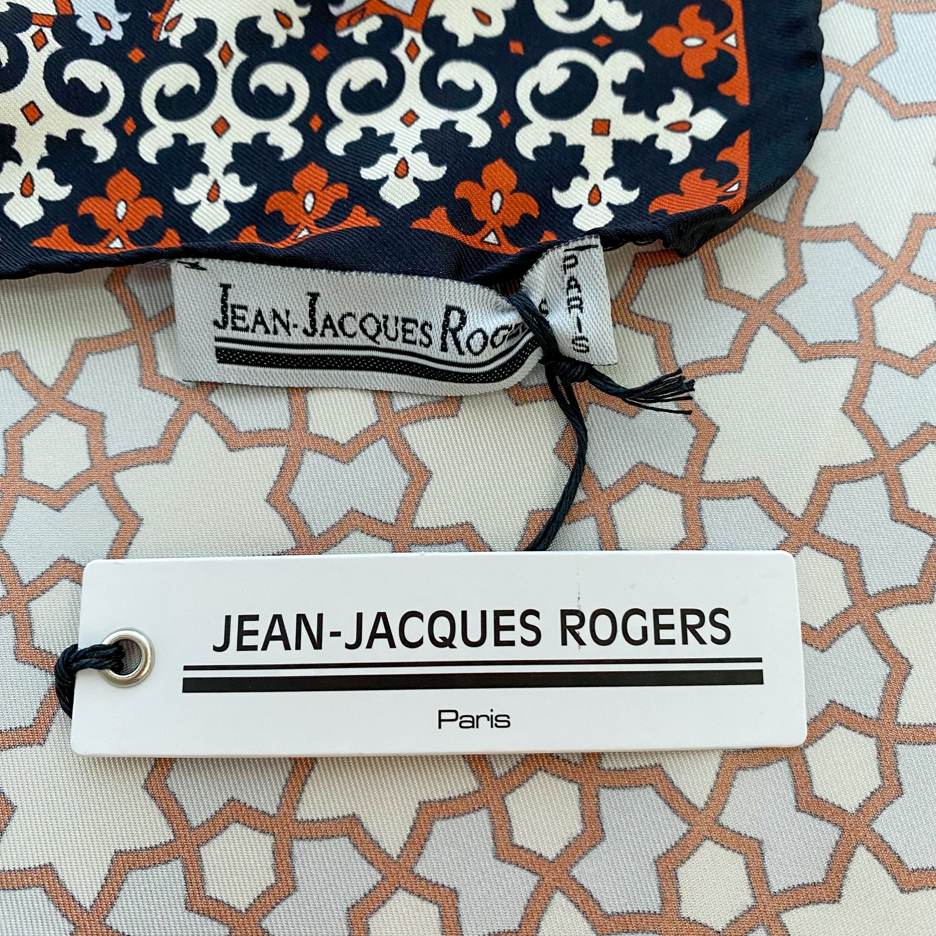 Unworn Jean-Jacques Rogers Silk Scarf