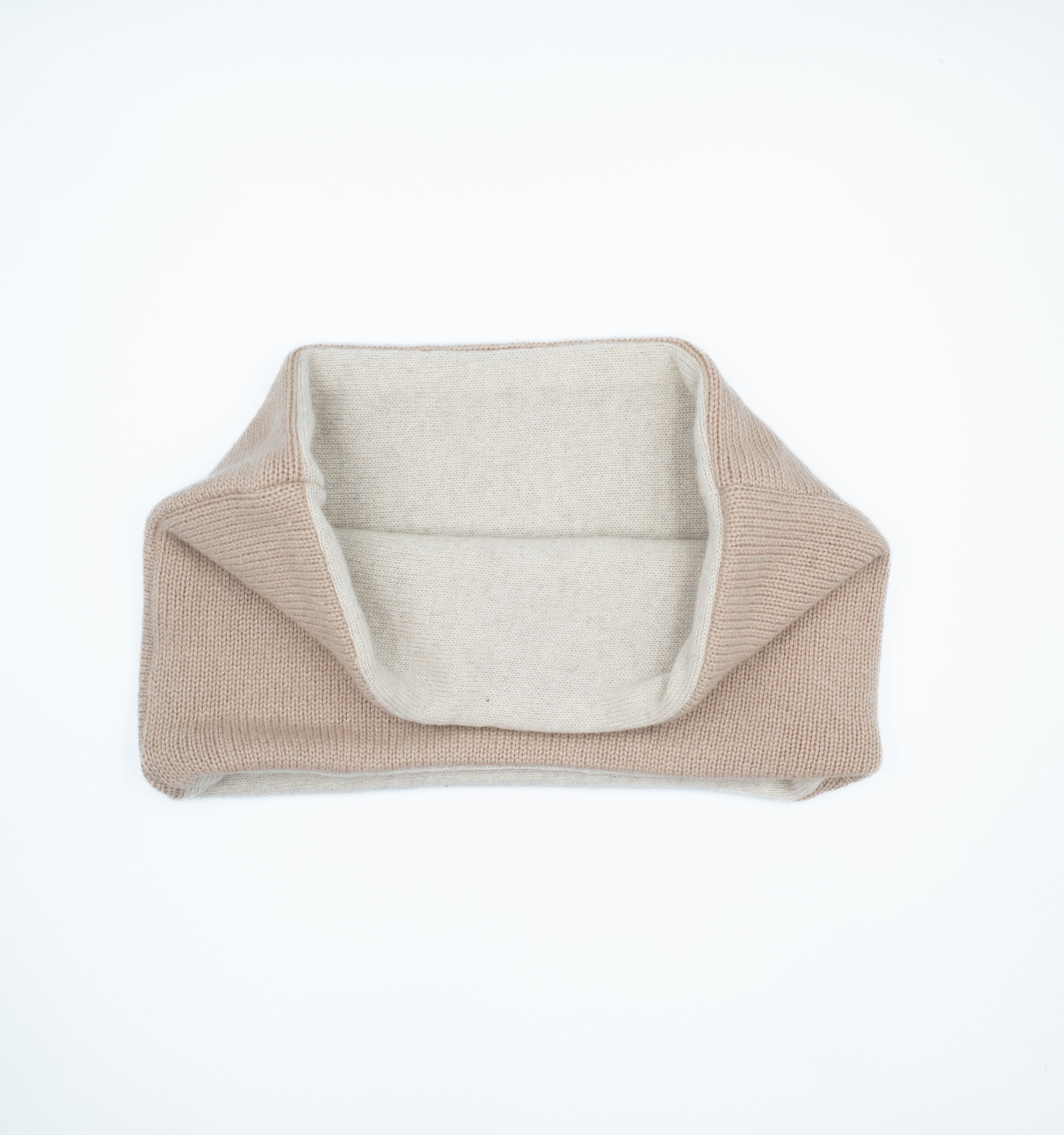 Biscuit Beige and Oatmeal Neck Warmer