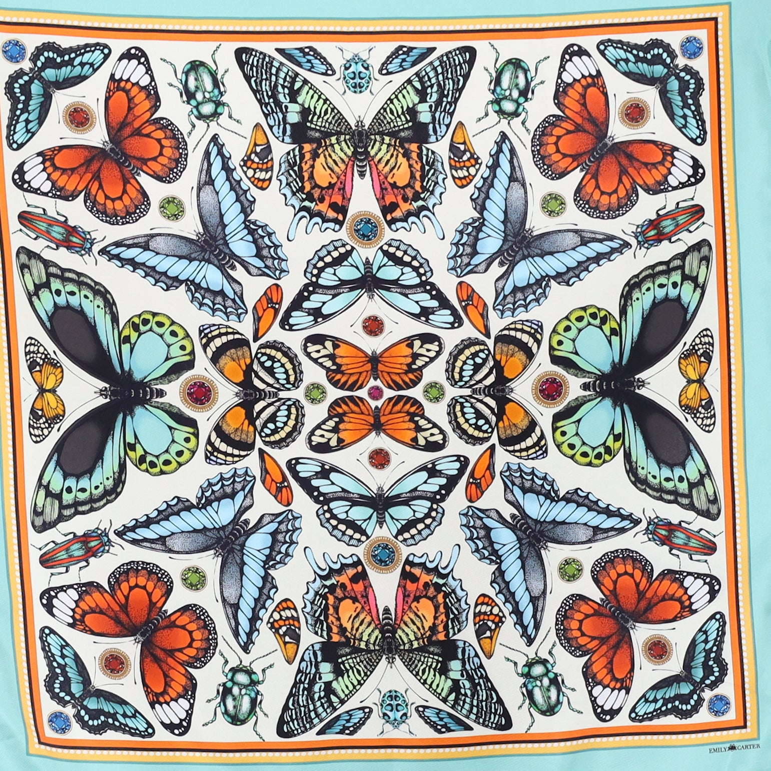 Brand New Boxed Emily Carter Silk Scarf